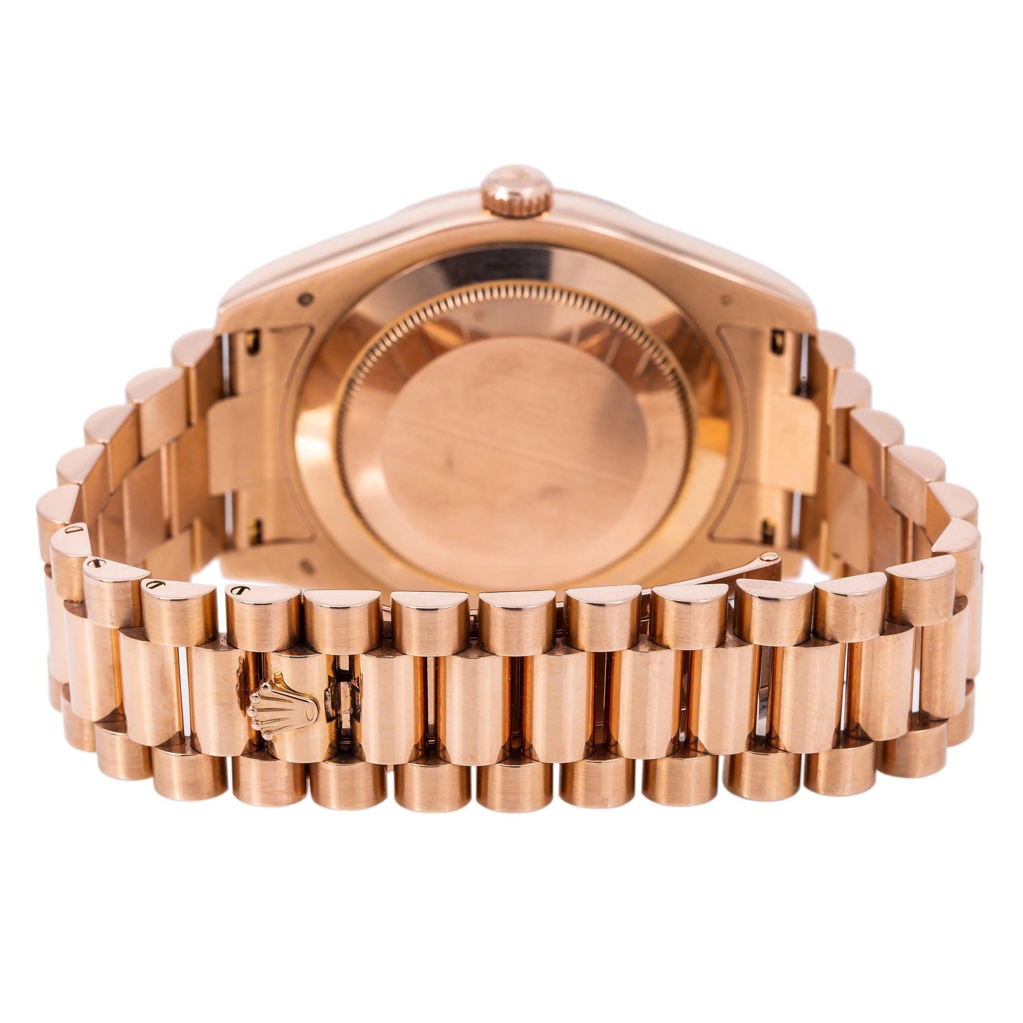Rolex Day-Date II 218235 41MM Rose Gold Factory Diamond Dial With Presidential Bracelet