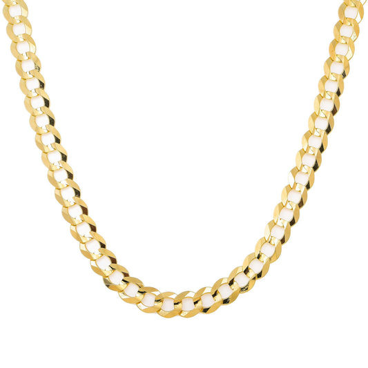 10k Yellow Gold 9mm Solid Open Cuban Link Available In Sizes 18"-26"