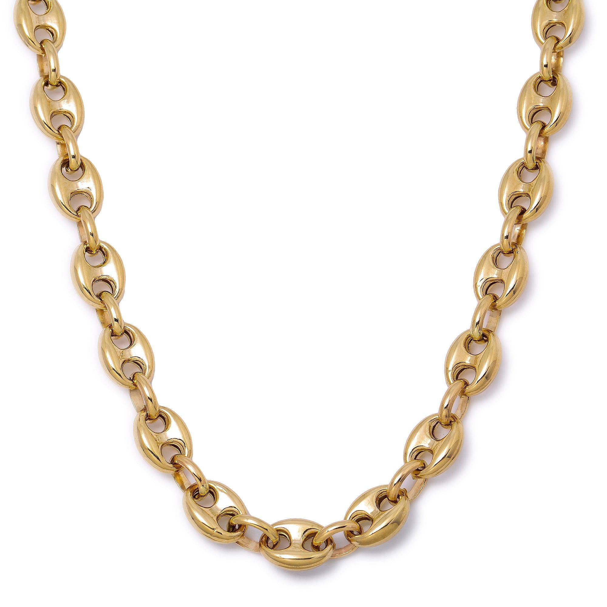 14K Yellow Gold 6.60mm Puff Chain Available In Size 18"-26"