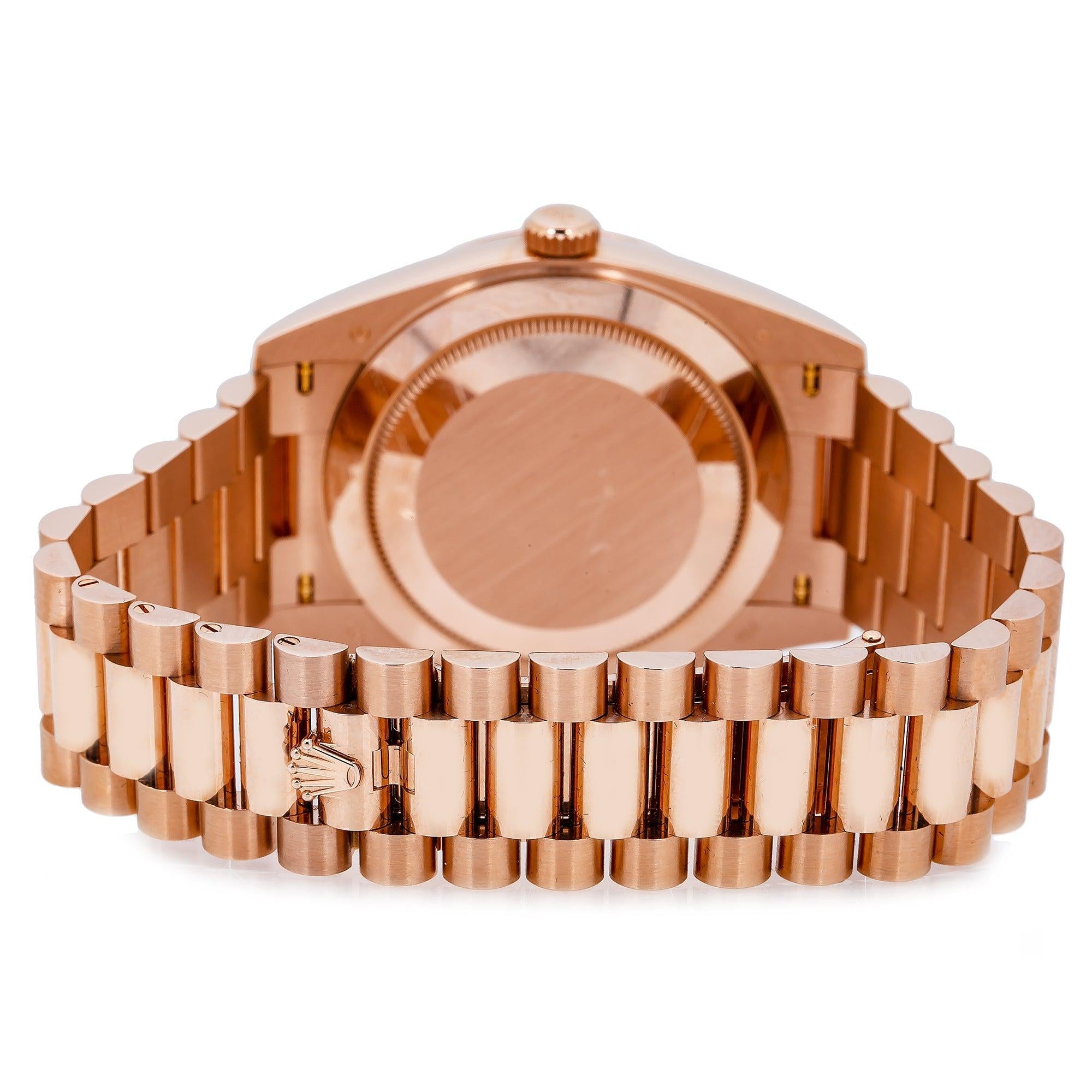 Rolex Day-Date 228235 40MM Pink Dial With Rose Gold President Bracelet