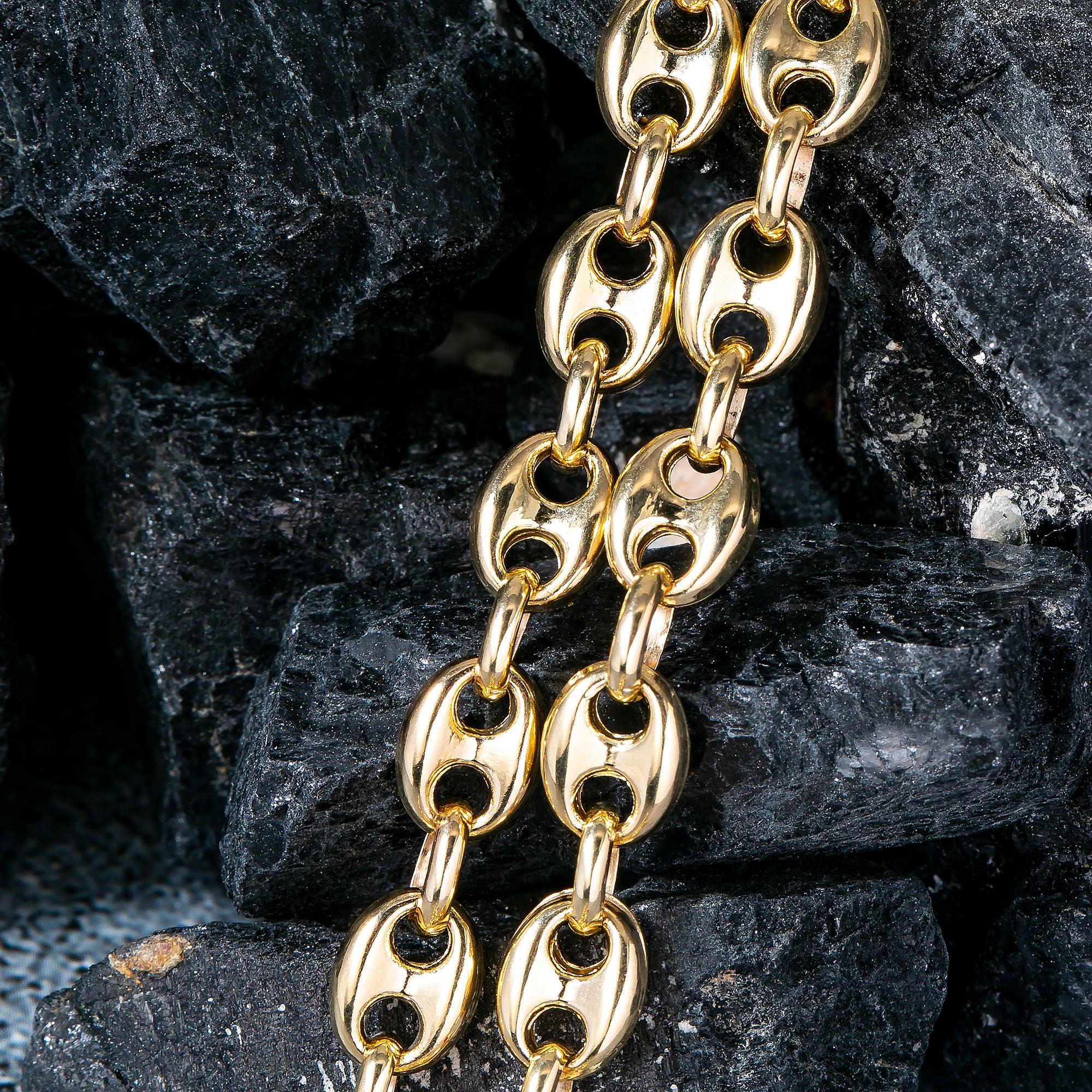 14K Yellow Gold 6.60mm Puff Chain Available In Size 18"-26"
