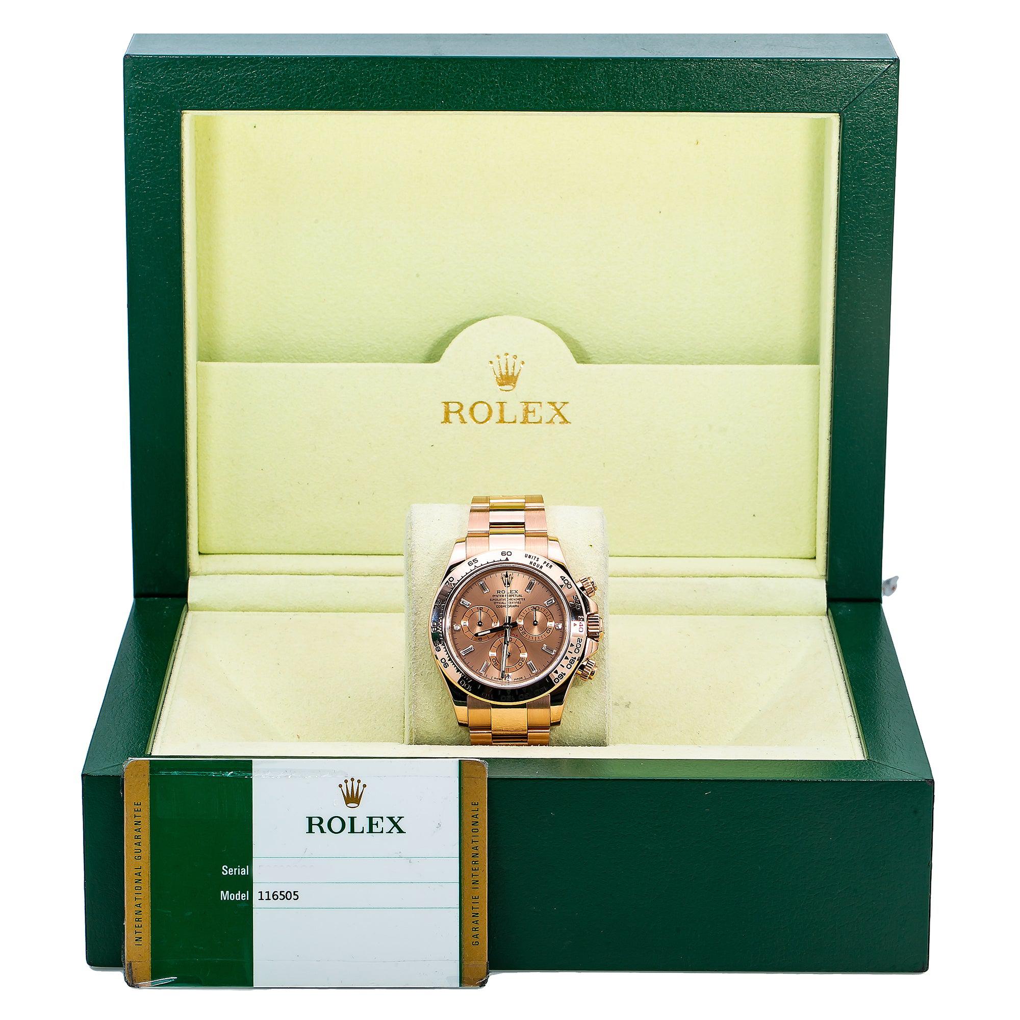 Rolex Daytona 116505 40MM Rose Gold Dial With Rose Gold Bracelet