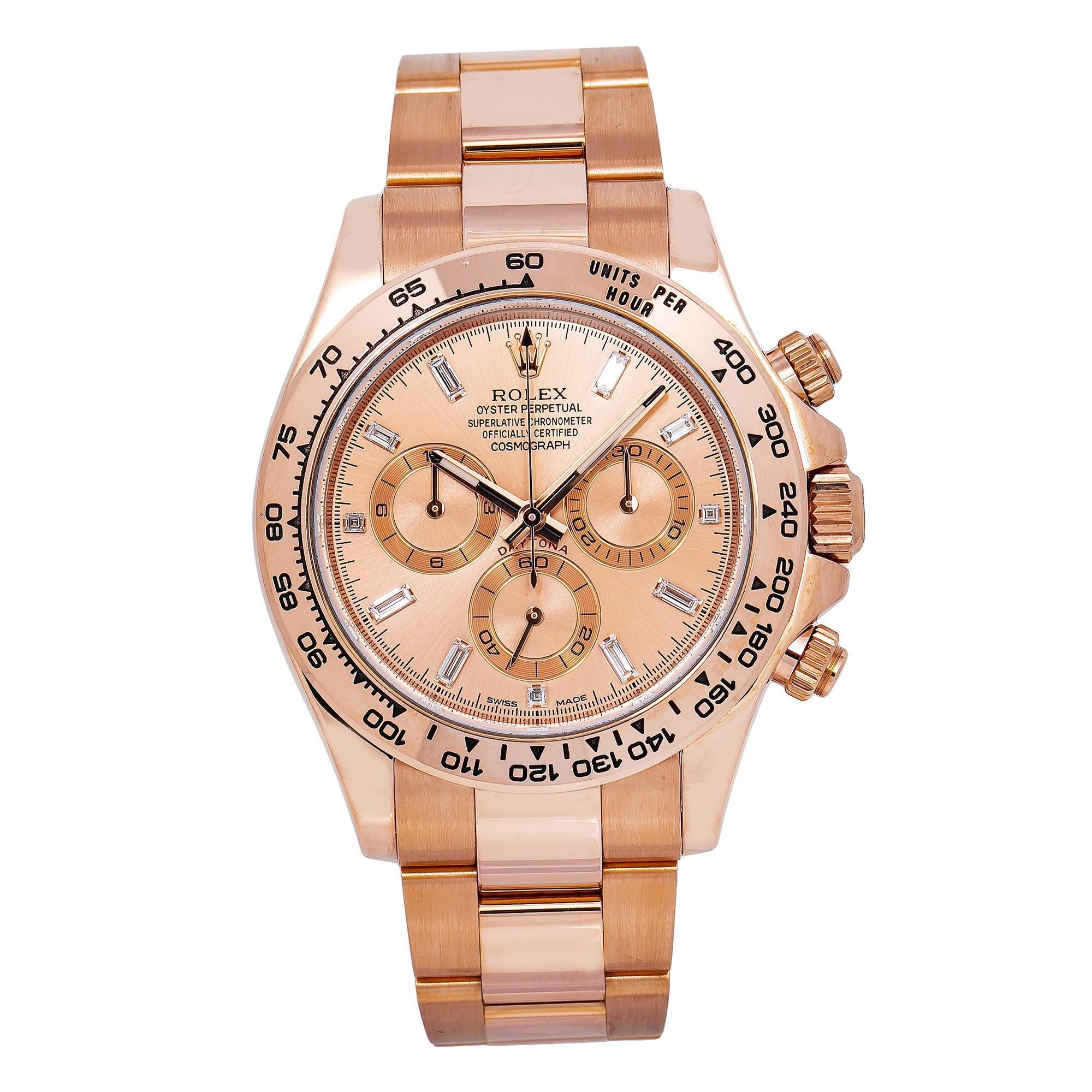 Rolex Daytona 116505 40MM Rose Gold Dial With Rose Gold Bracelet