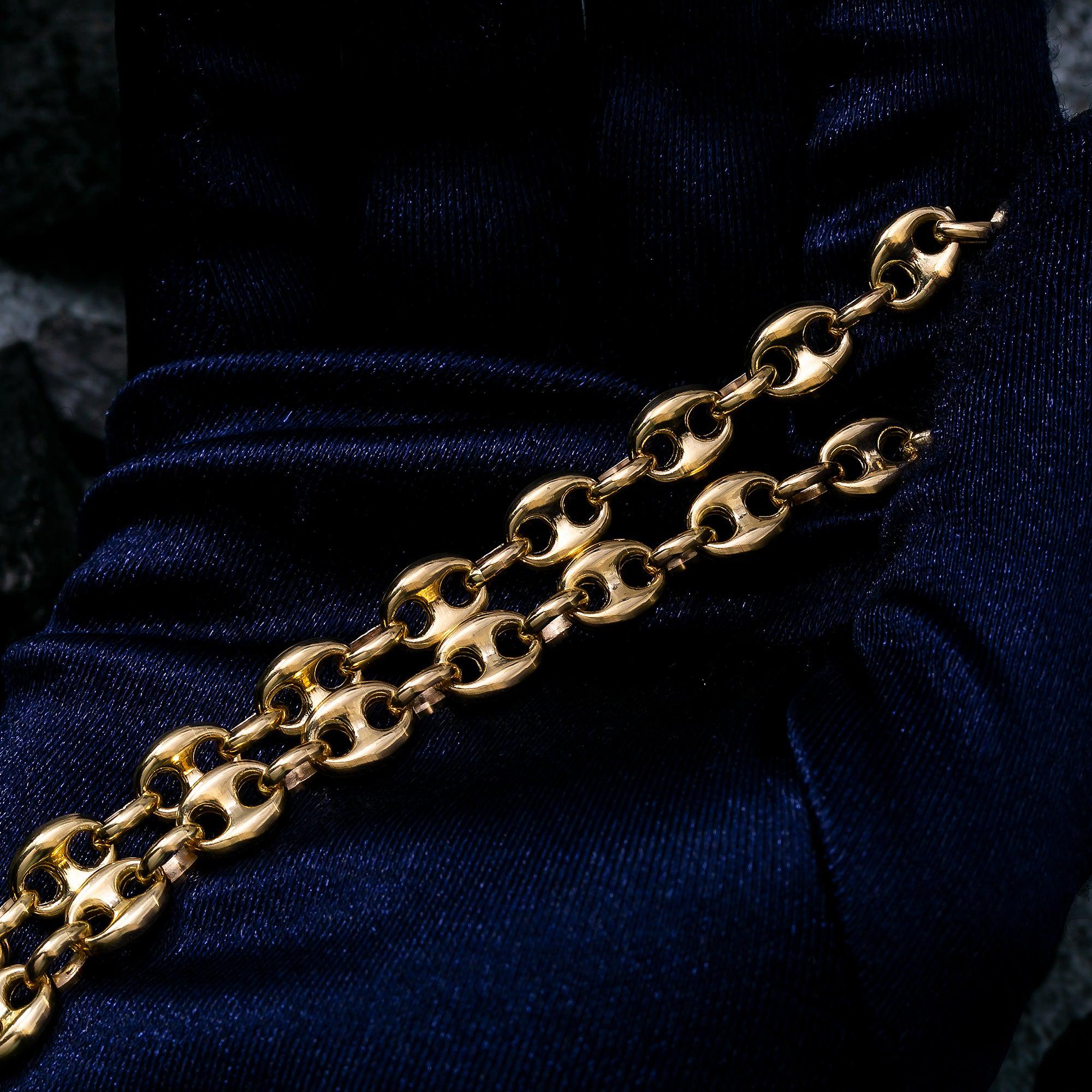 14K Yellow Gold 6.60mm Puff Chain Available In Size 18"-26"