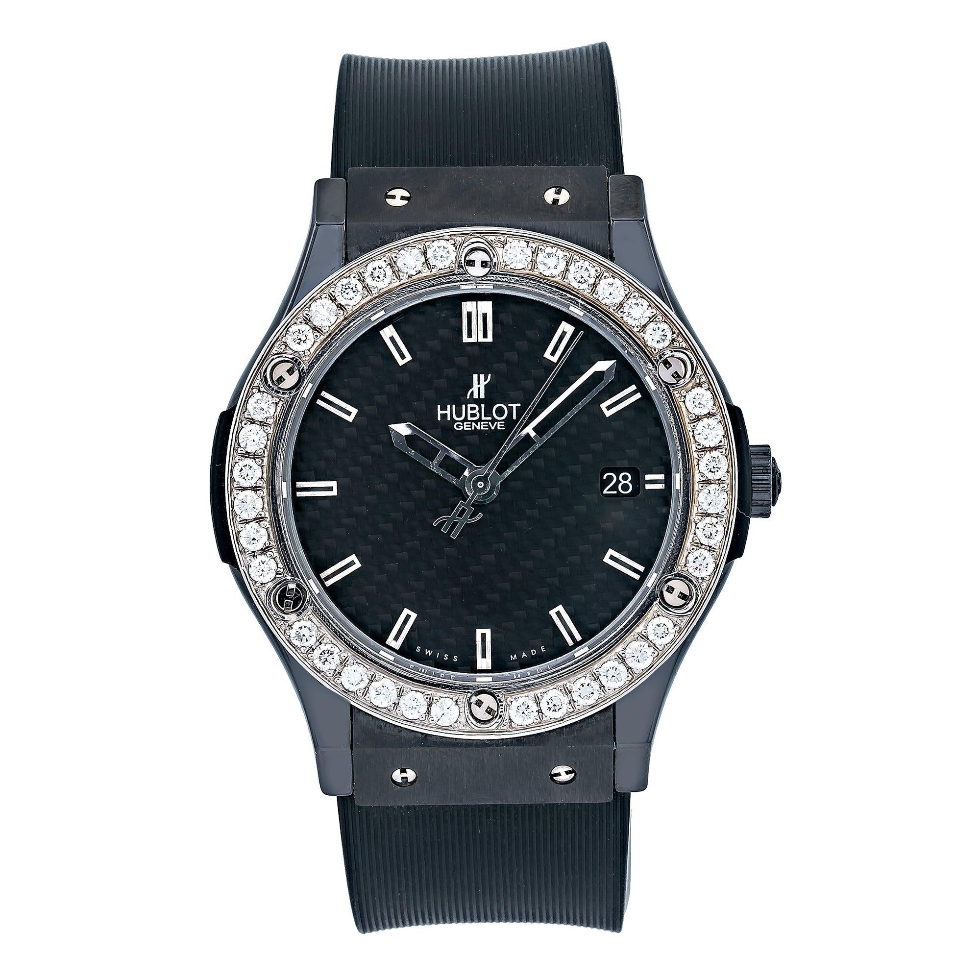 Hublot Classic Fusion 511.CM.1171.RX Black Dial With Rubber Bracelet