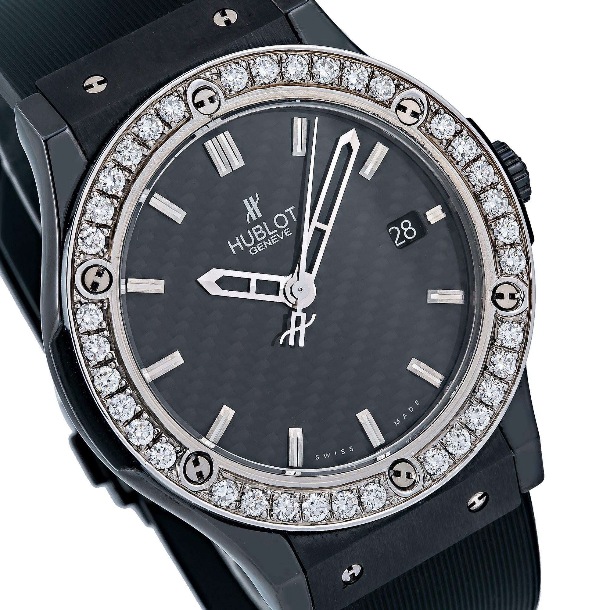 Hublot Classic Fusion 511.CM.1171.RX Black Dial With Rubber Bracelet