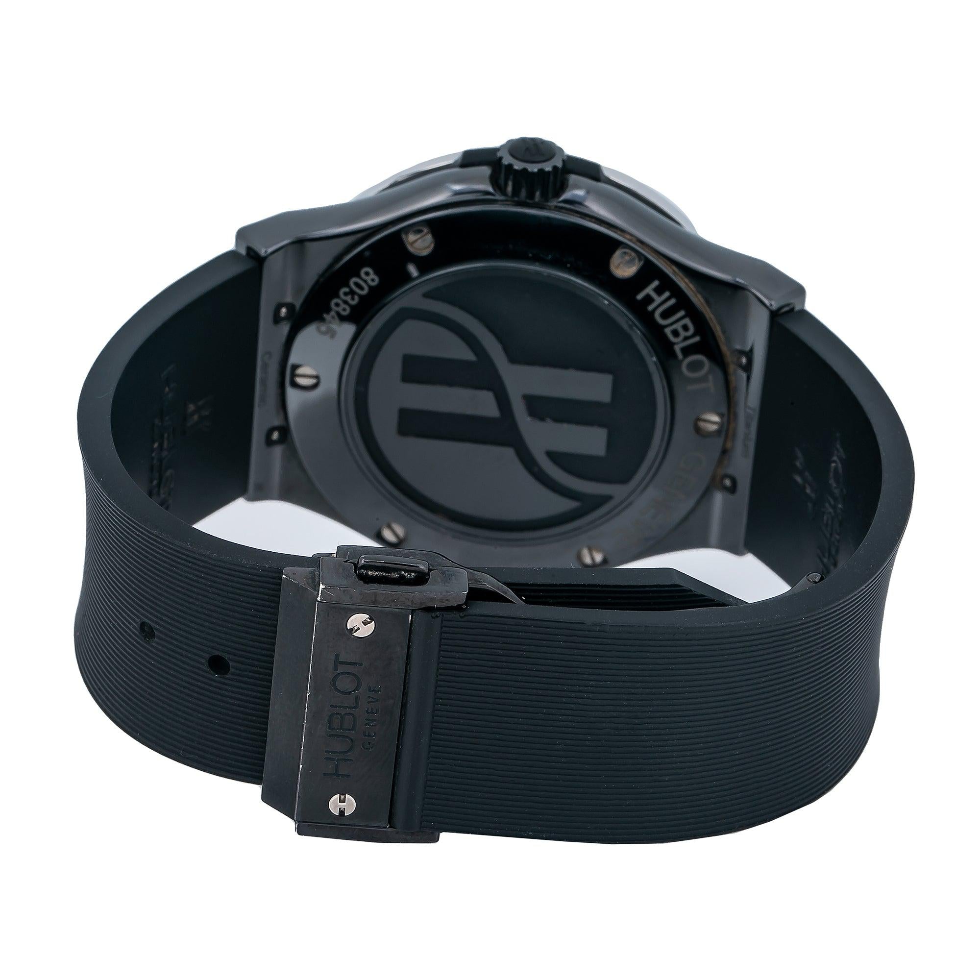 Hublot Classic Fusion 511.CM.1171.RX Black Dial With Rubber Bracelet