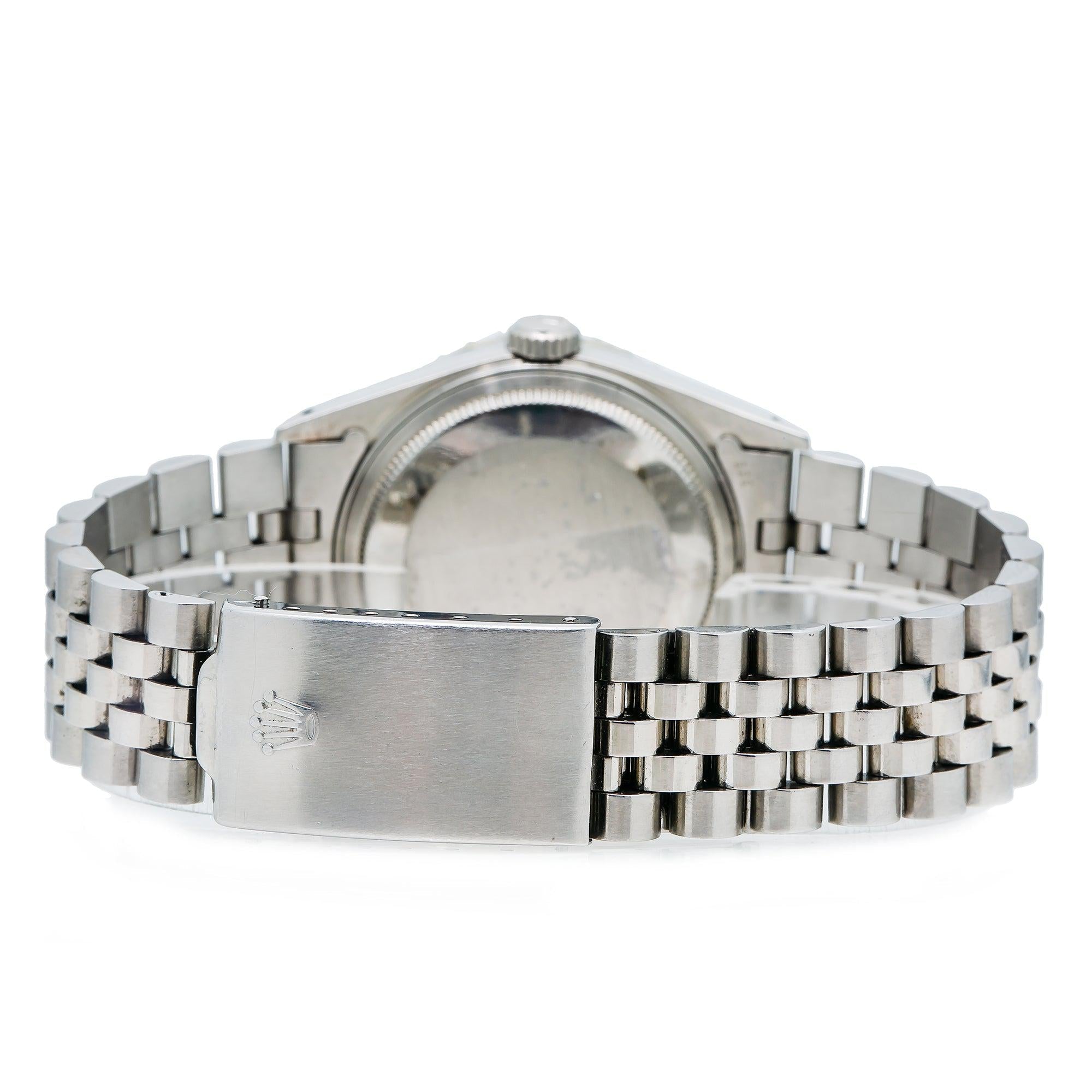 Rolex Datejust 1601 36MM Turquoise Diamond Dial With Stainless Steel Bracelet