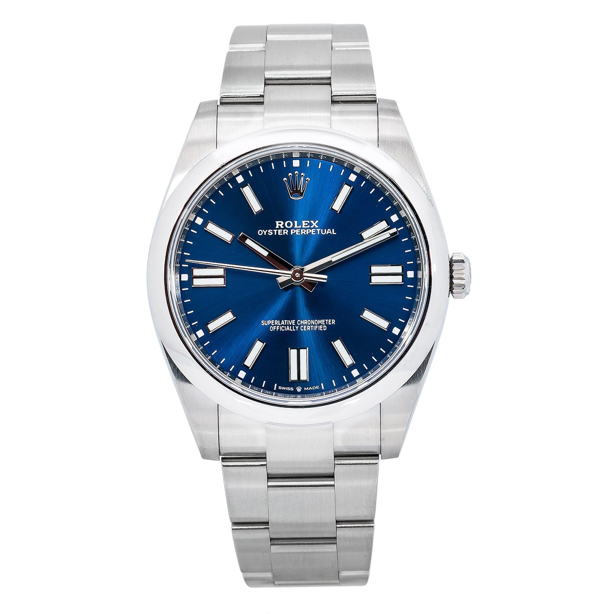 Rolex Oyster Perpetual 124300 41MM Blue Dial With Stainless Steel Oyster Bracelet