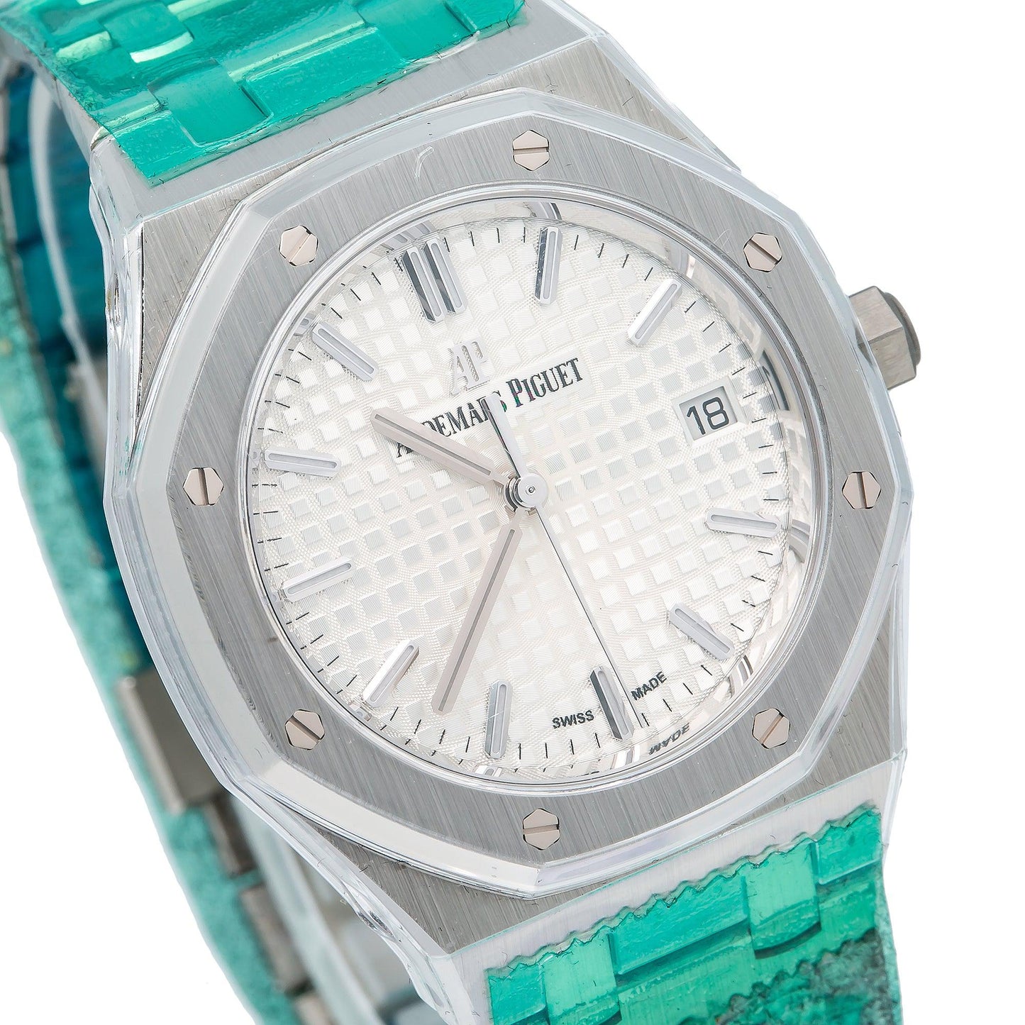 Audemars Piguet Royal Oak 77350ST 34MM Silver Dial With Stainless Steel Bracelet