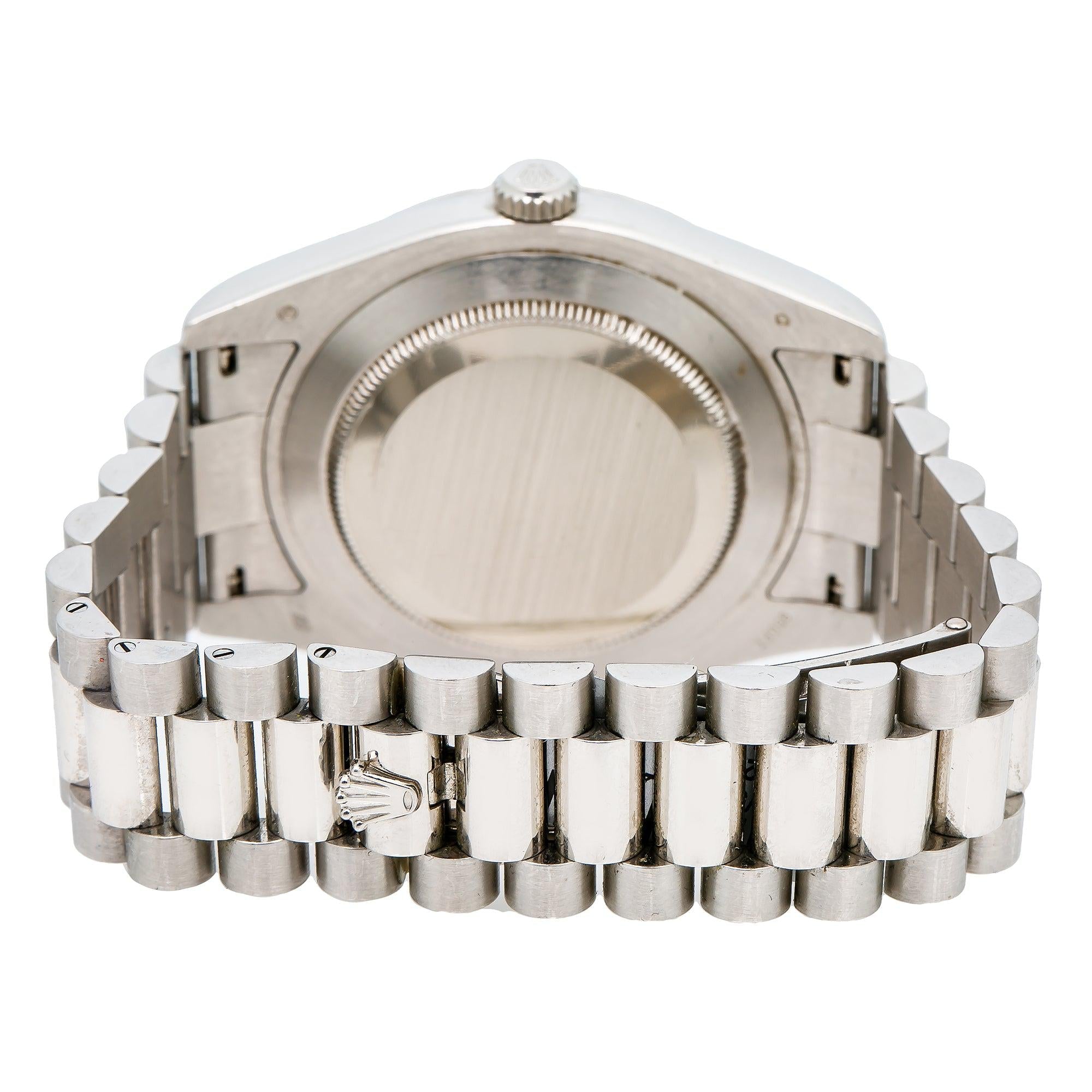 Rolex Day-Date II 218206 41MM Blue Roman Dial With Platinum Presidential Bracelet