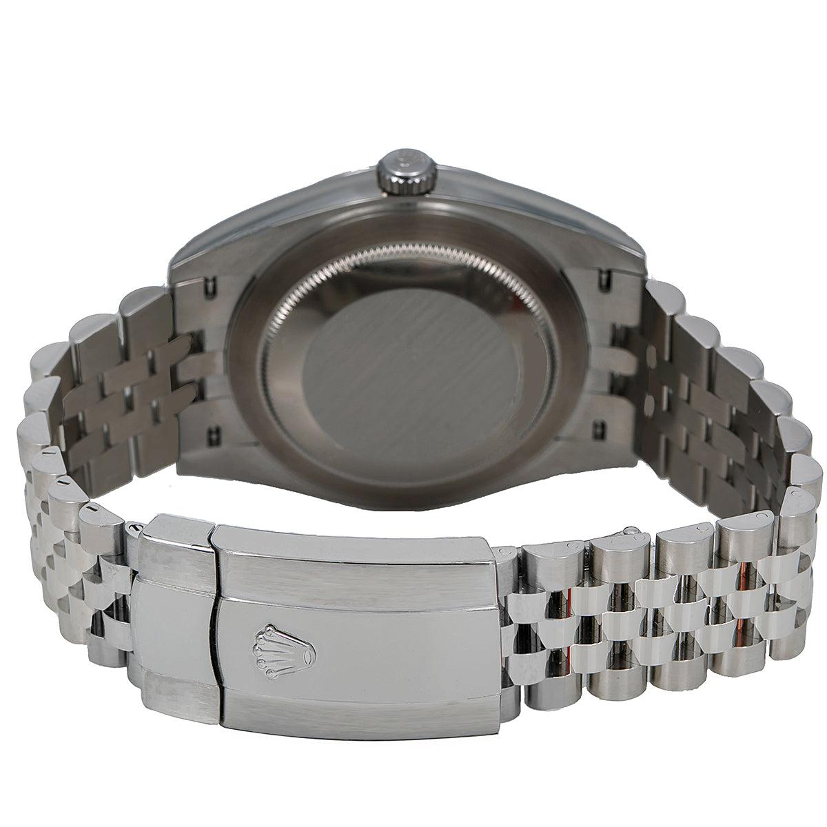 Rolex Datejust Diamond Watch, 126300 41mm, Red Diamond Dial With Stainless Steel Jubilee Bracelet