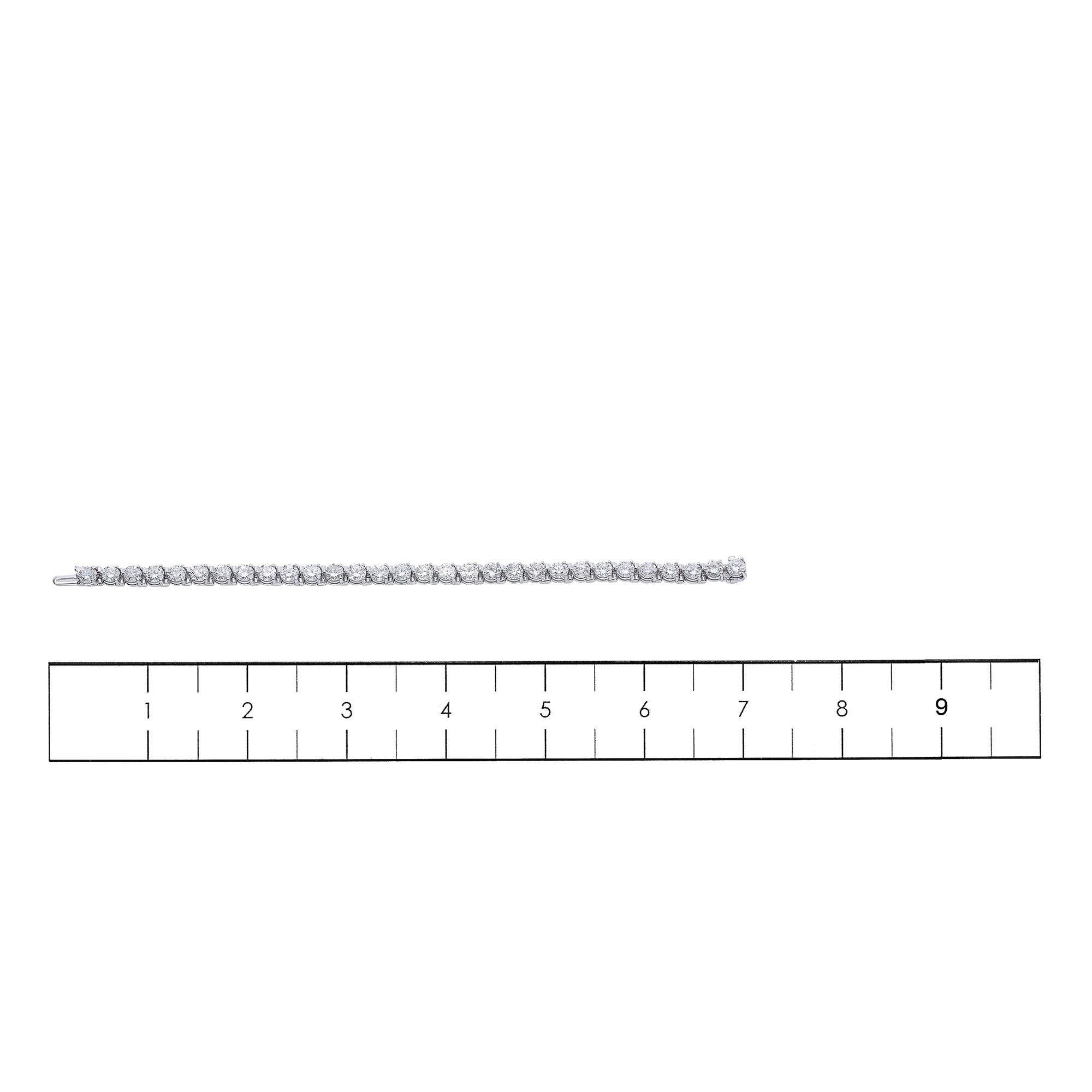 18K White Gold Bracelet With Diamonds
