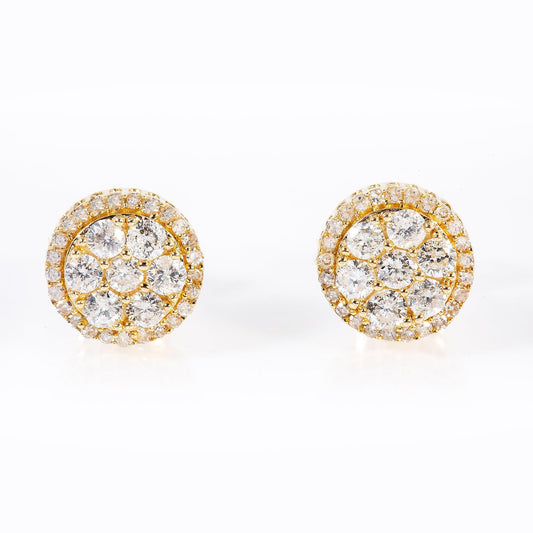 14K GOLD EARRINGS WITH 0.61 CTW DIAMONDS