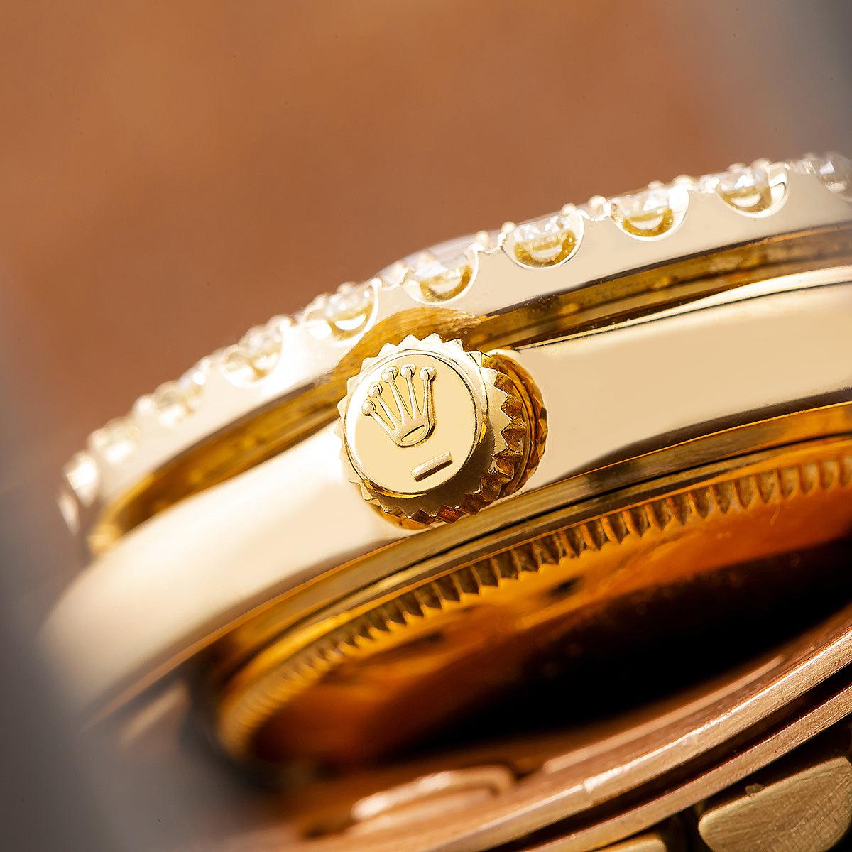 Rolex Datejust Diamond Watch, 6827 31mm, Silver Diamond Dial With 2.25 CT Diamonds