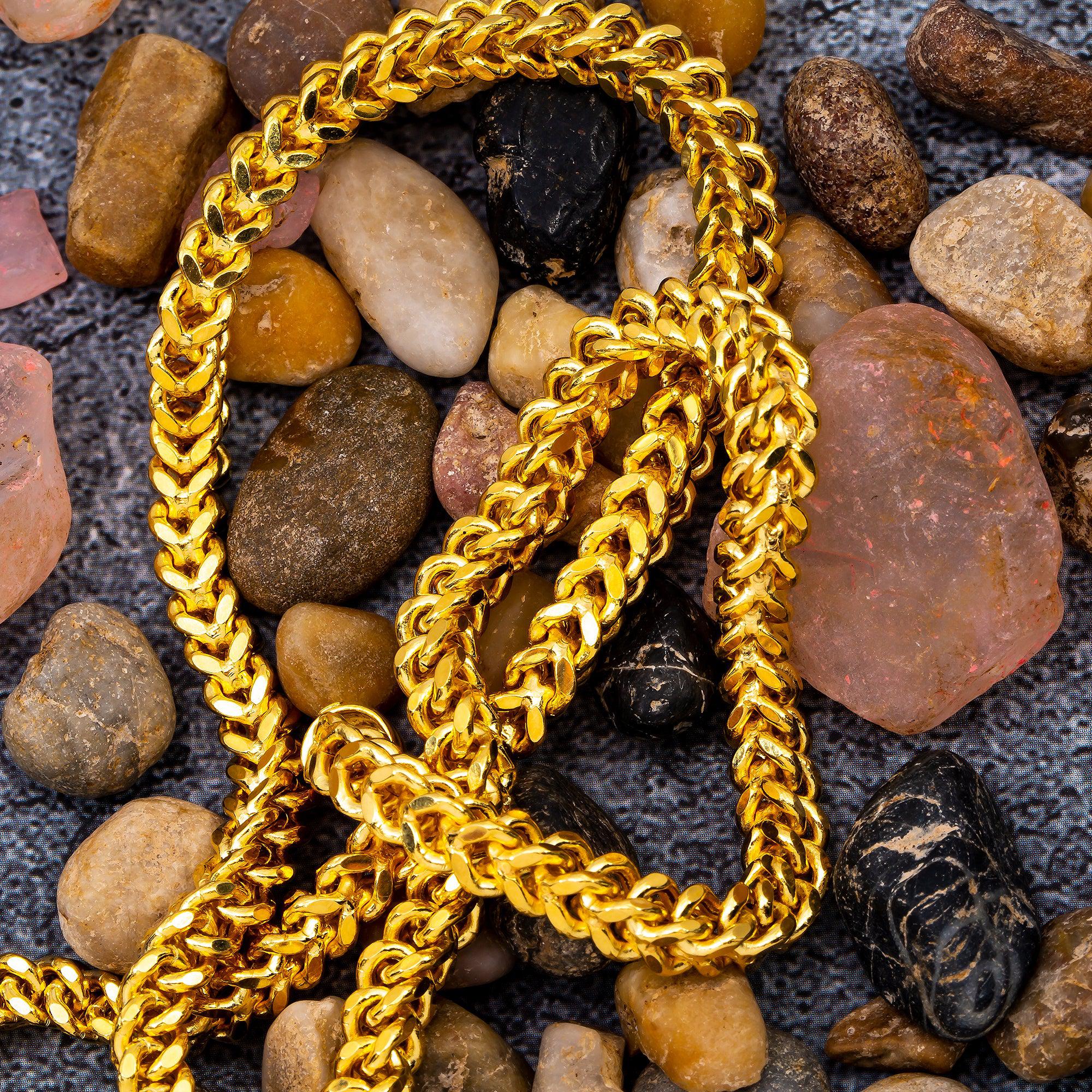 10K Yellow Gold 5.13mm Hollow Box Franco Chain Available In Sizes 18"-26"