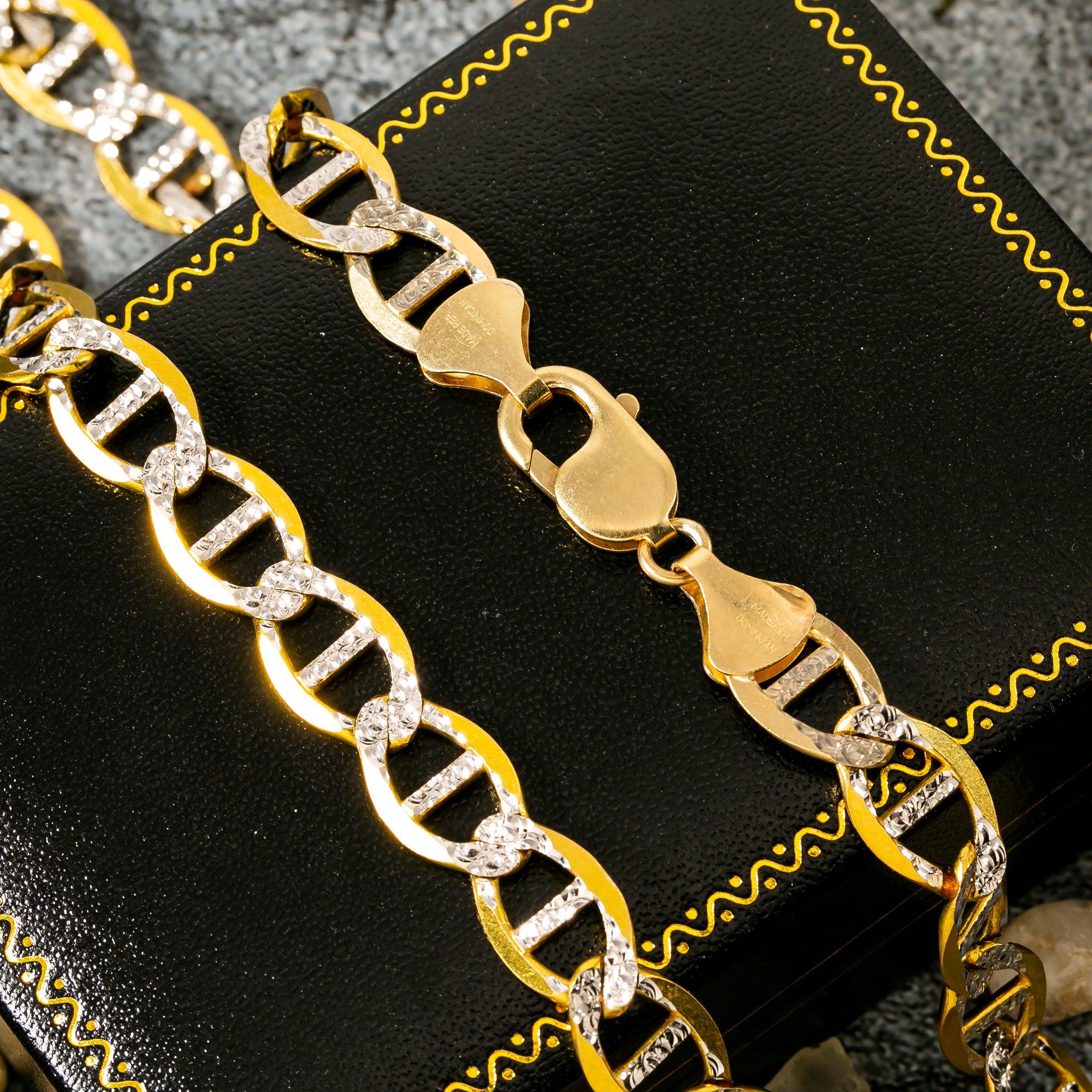 10k Yellow Gold 11mm Diamond Cut Gucci Chain Available In Sizes 18"-26"