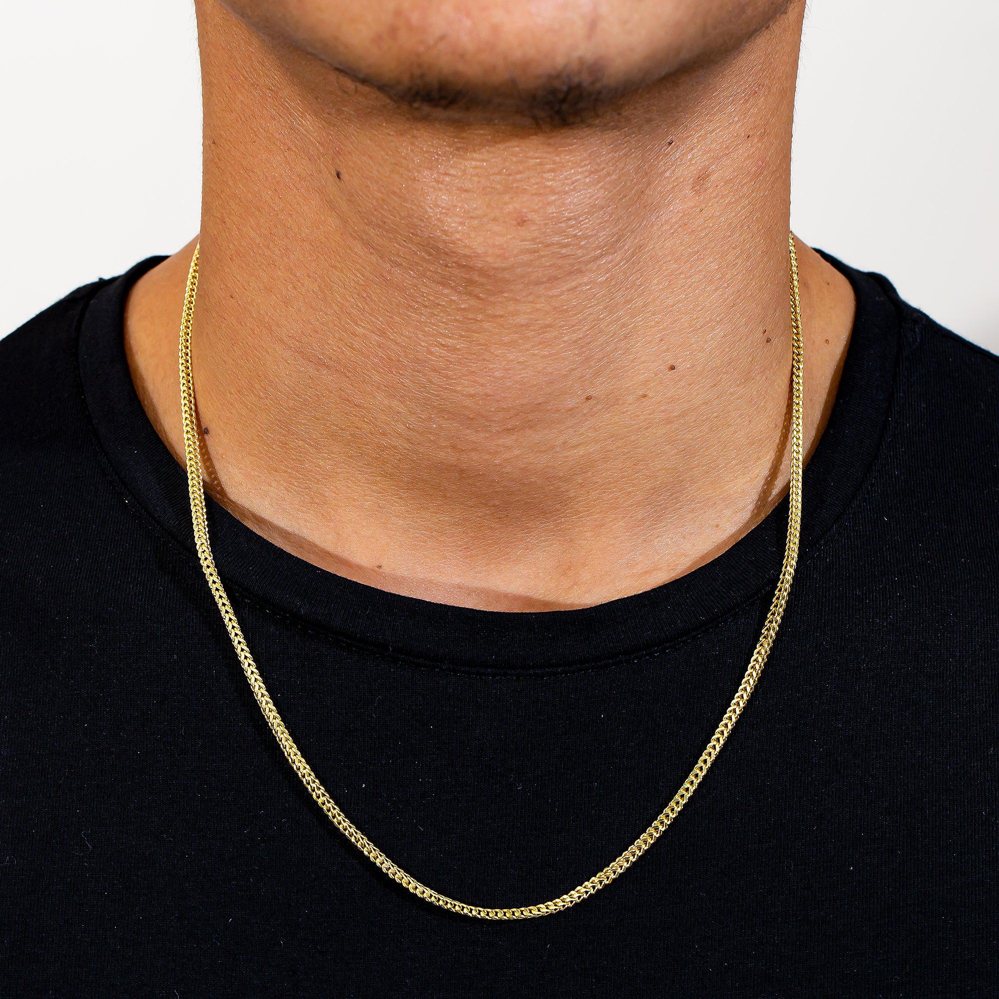10K Yellow Gold 2.35mm Hollow Box Franco Chain Available In Sizes 18"-26"
