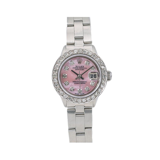 Rolex Oyster Perpetual Datejust 6916 26mm, Pink Diamond Dial With Stainless Steel Oyster Bracelet