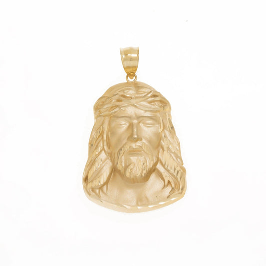 14K GOLD JESUS HEAD PENDANT 10.3G