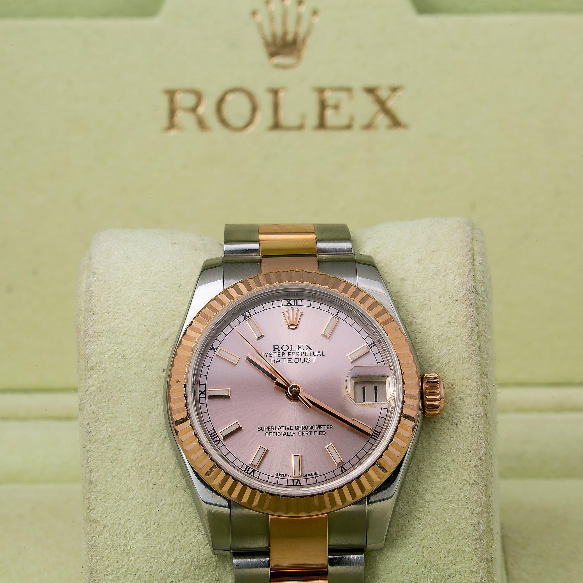 Rolex Lady-Datejust 178271 31MM Pink Dial With Two Tone Oyster Bracelet