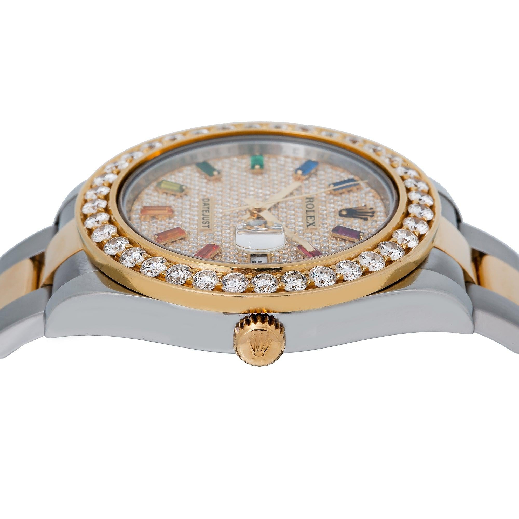 Rolex Datejust II 116333 41MM Champagne Diamond Dial With Two Tone Oyster Bracelet