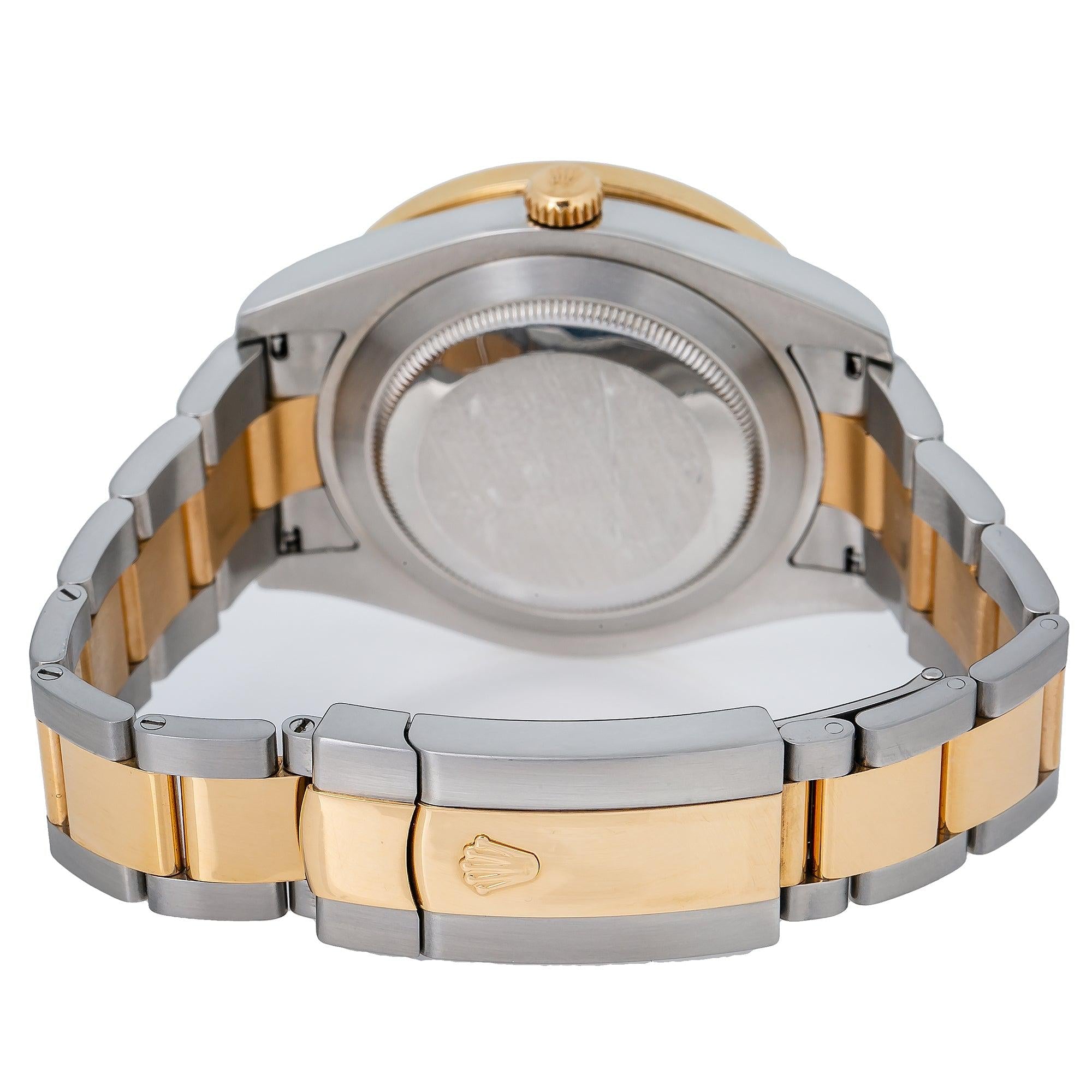 Rolex Datejust II 116333 41MM Champagne Diamond Dial With Two Tone Oyster Bracelet