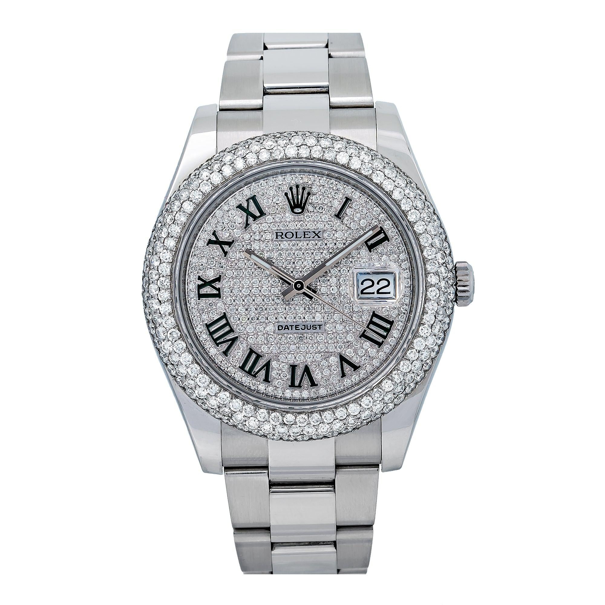 Rolex Datejust II 116300 41MM White Diamond Dial With Stainless Steel Oyster Bracelet