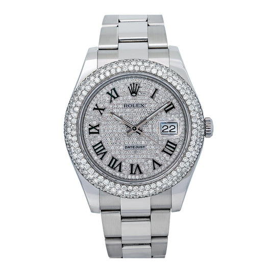 Rolex Datejust II 116300 41MM White Diamond Dial With Stainless Steel Oyster Bracelet