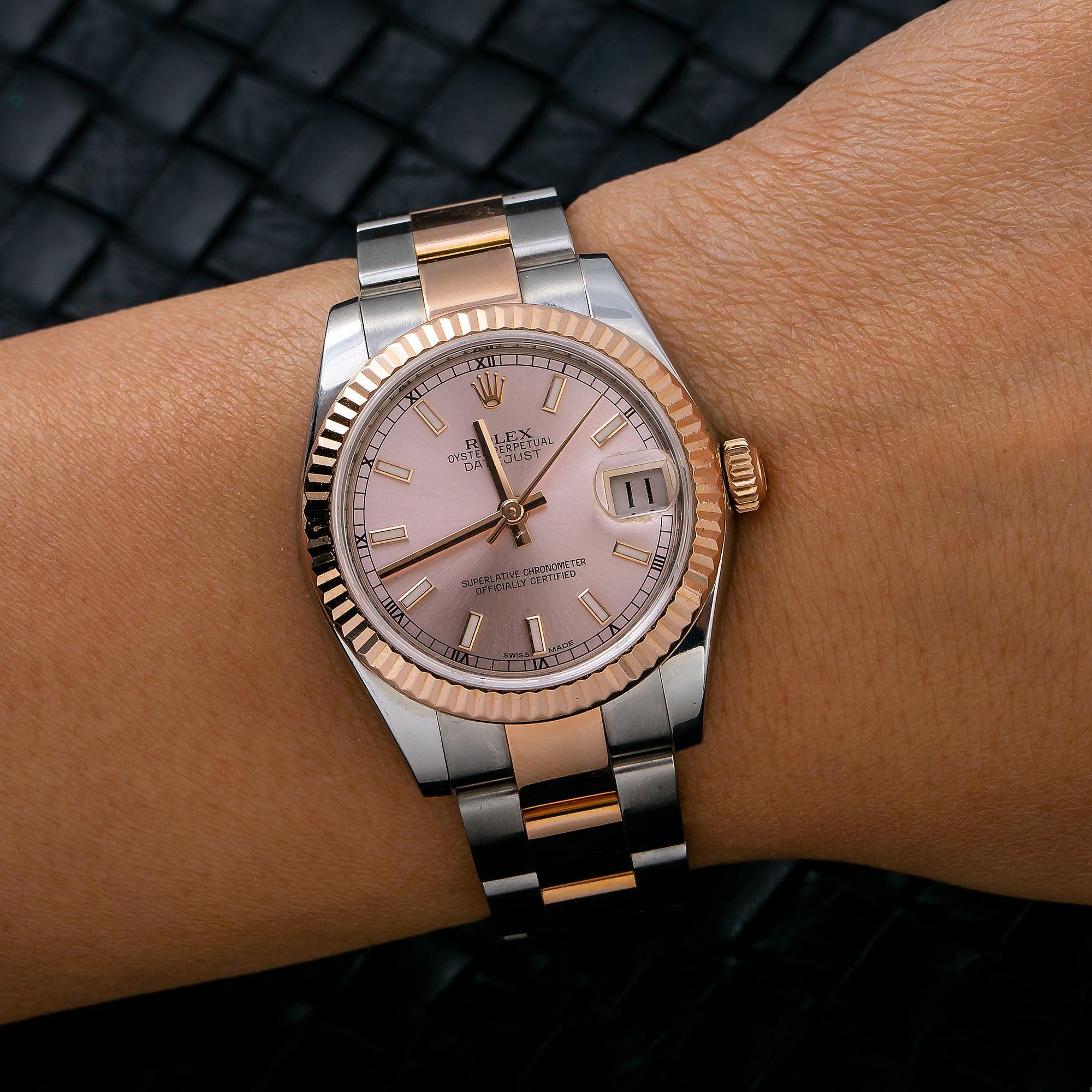 Rolex Lady-Datejust 178271 31MM Pink Dial With Two Tone Oyster Bracelet