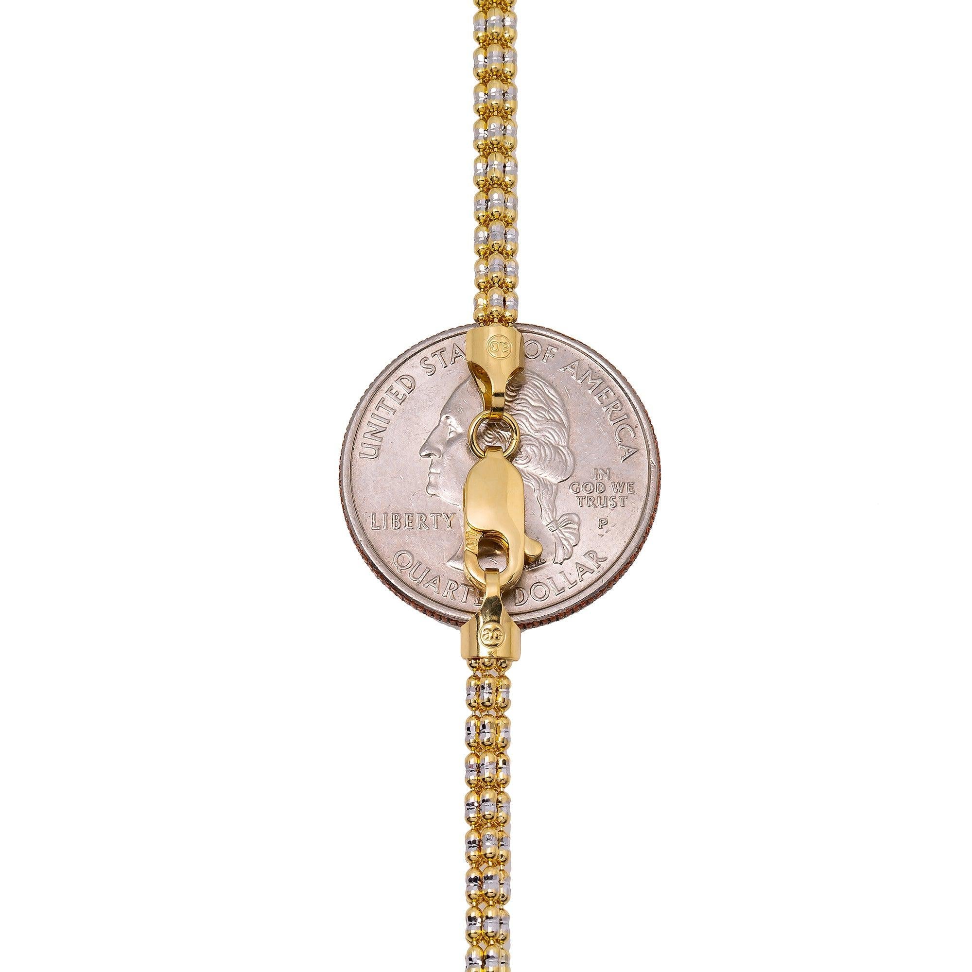 10K Yellow Gold 3.16mm Ice Chain Available In Sizes 18"-26"