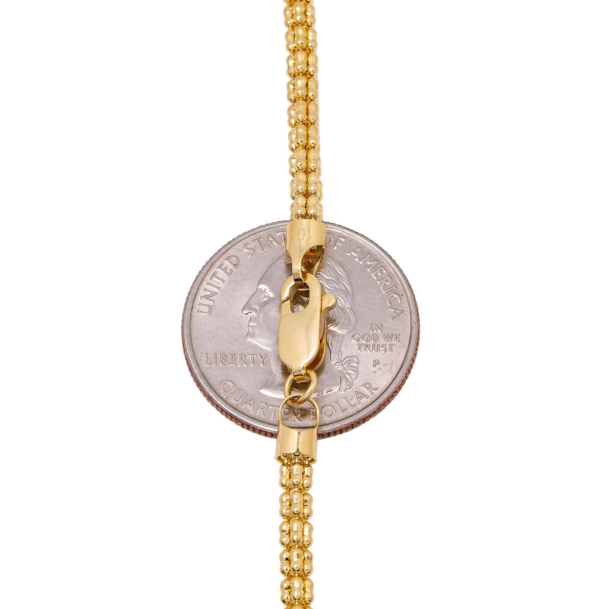 10K Yellow Gold 3.28mm Ice Chain Available In Sizes 18"-26"