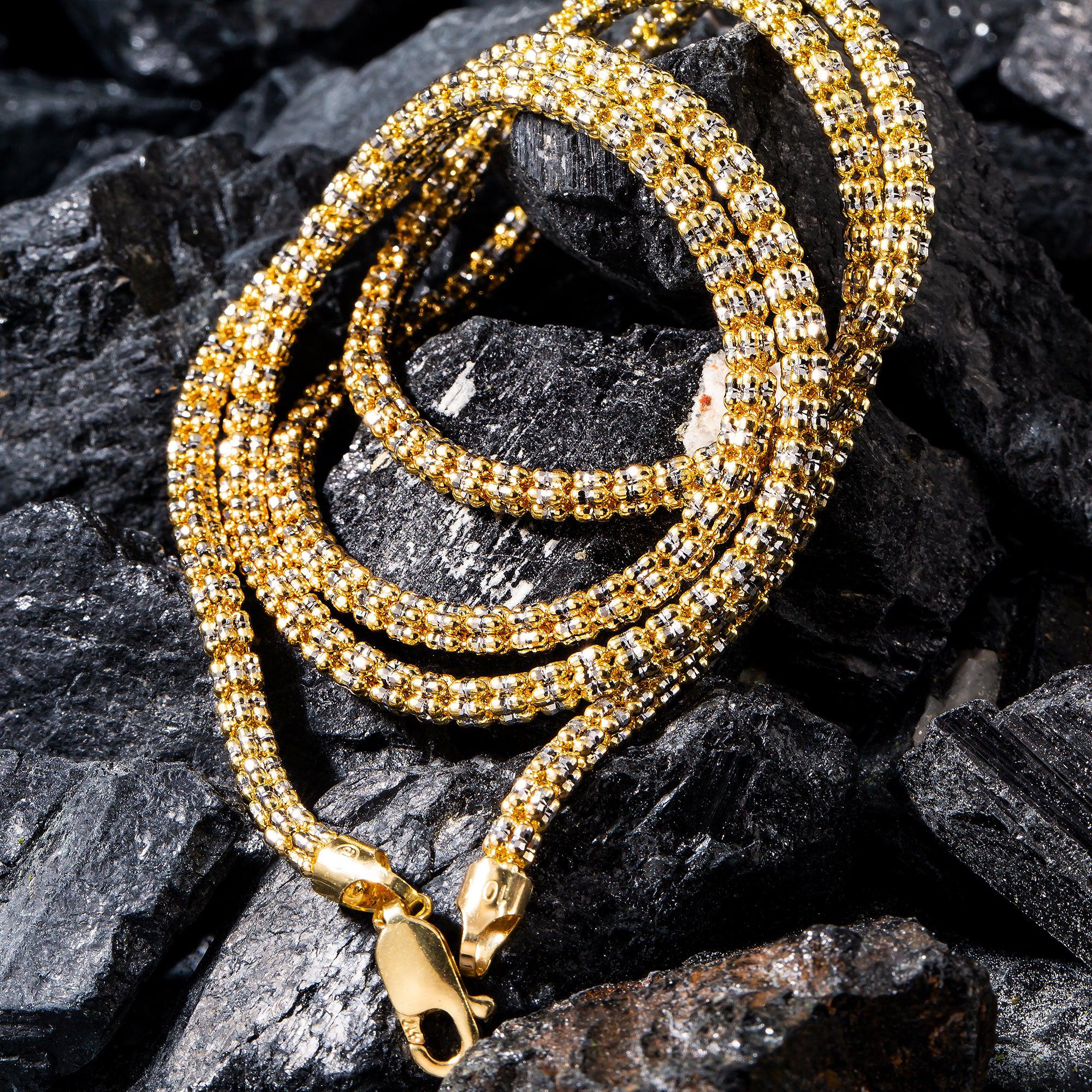 10K Yellow Gold 3.28mm Ice Chain Available In Sizes 18"-26"