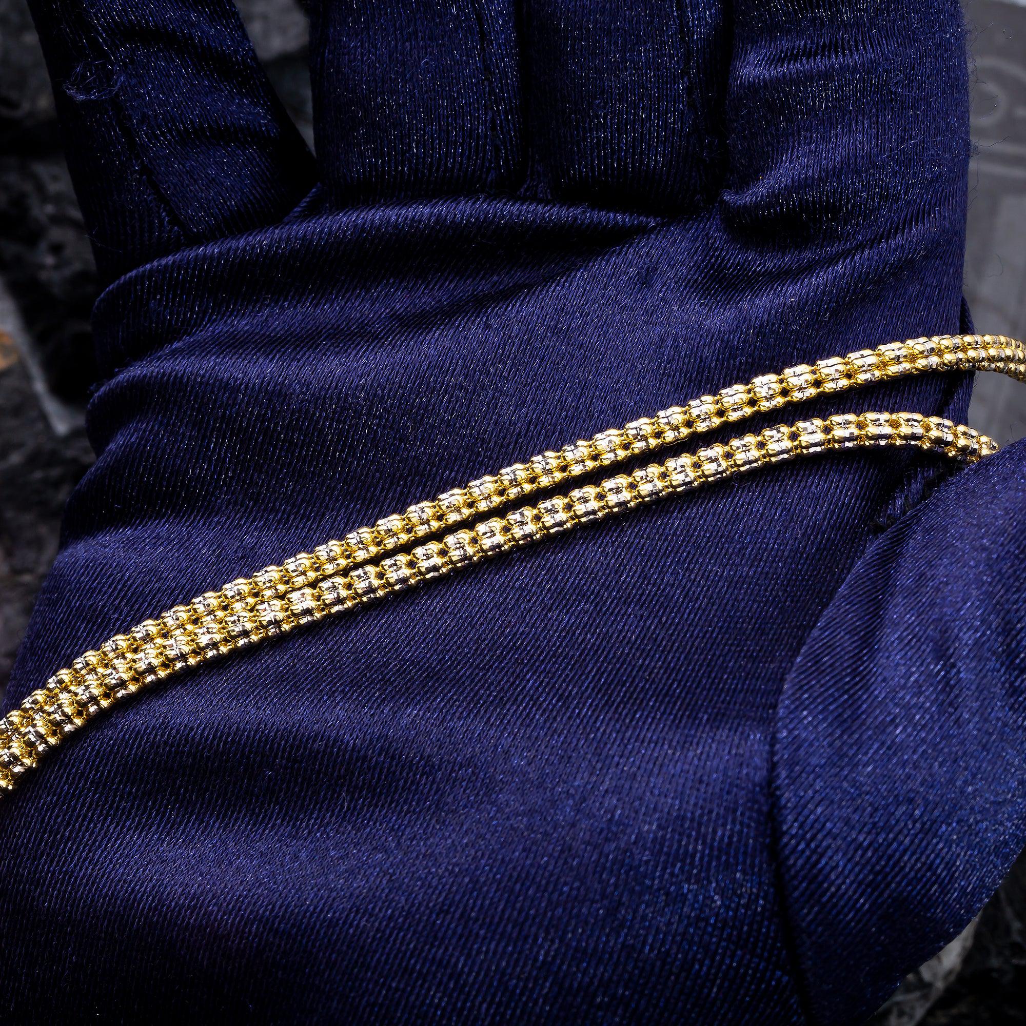 10K Yellow Gold 3.16mm Ice Chain Available In Sizes 18"-26"