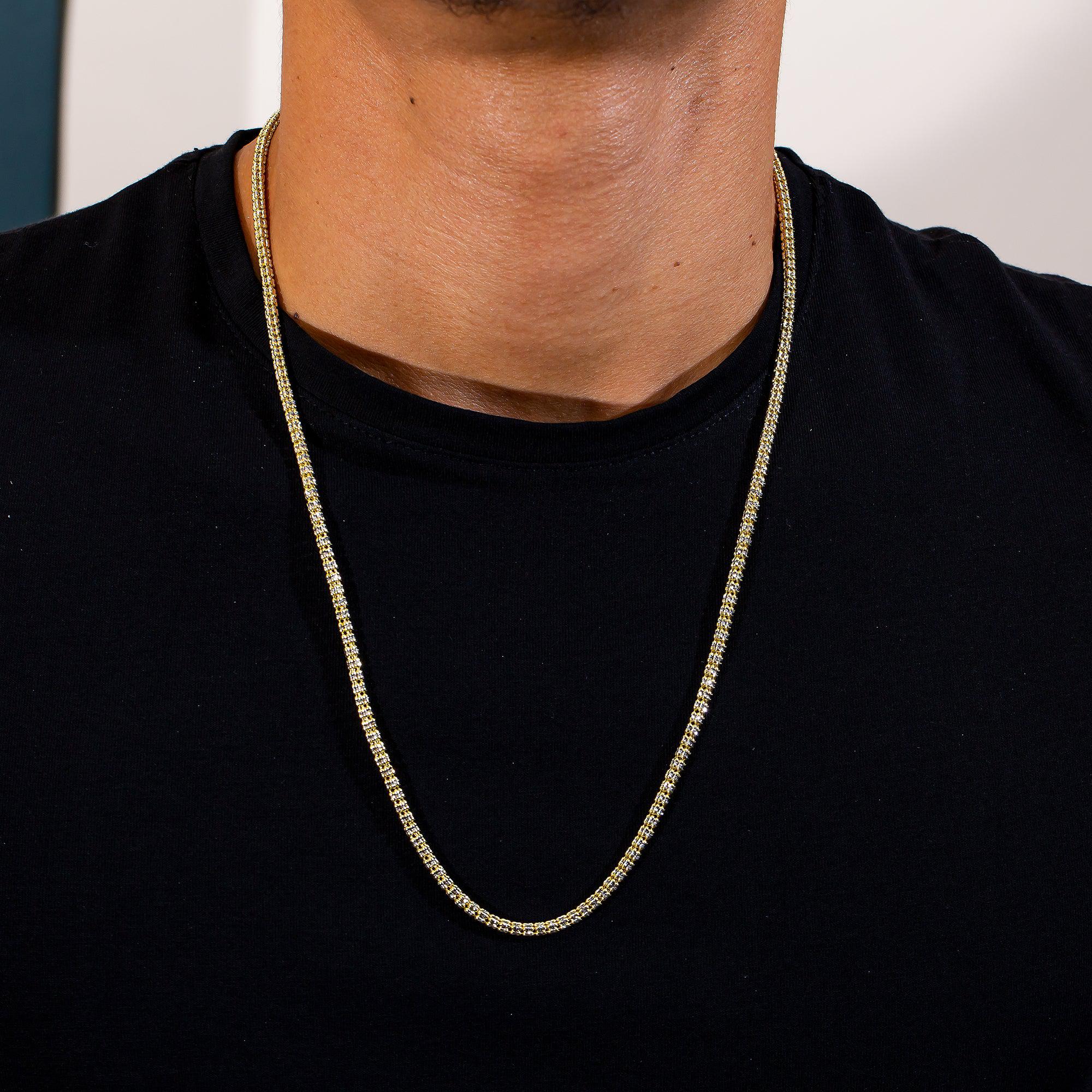 10K Yellow Gold 3.16mm Ice Chain Available In Sizes 18"-26"