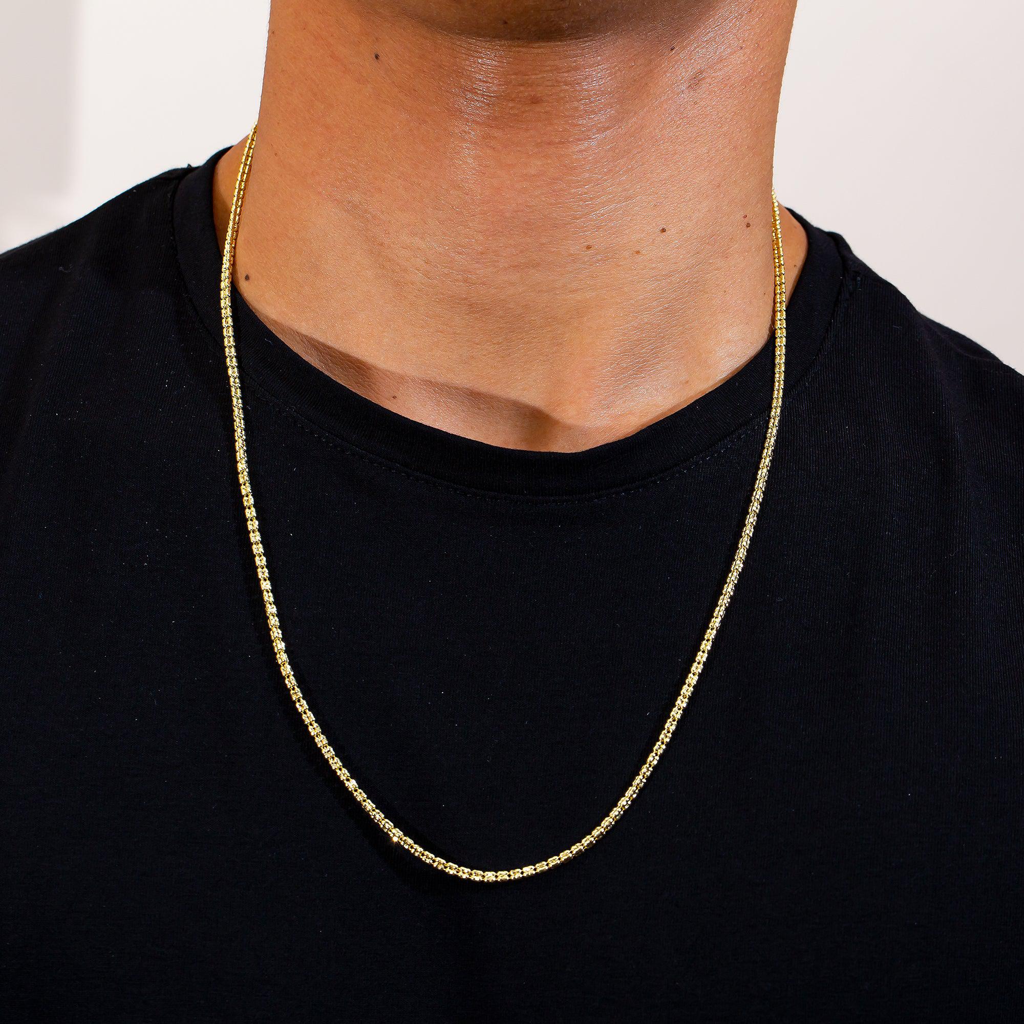 10K Yellow Gold 2.35mm Ice Chain Available In Sizes 18"-26"