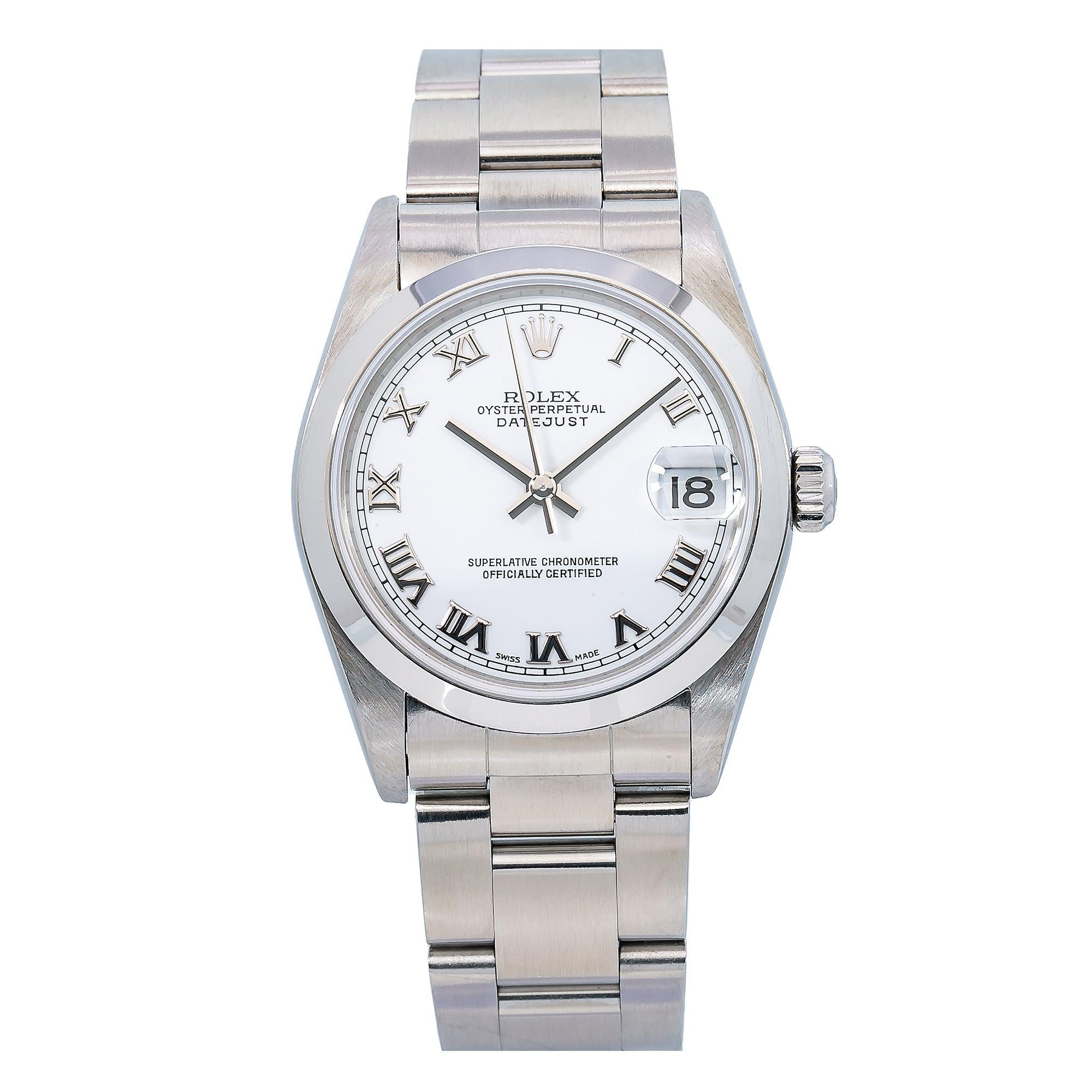 Rolex DateJust 31MM White Dial With Stainless Steel Oyster Bracelet