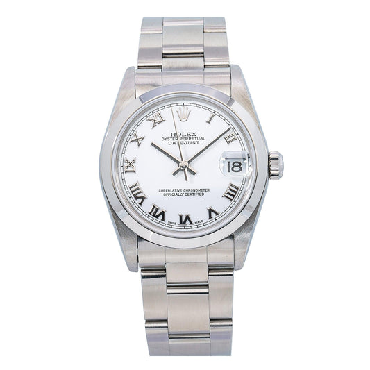 Rolex DateJust 31MM White Dial With Stainless Steel Oyster Bracelet