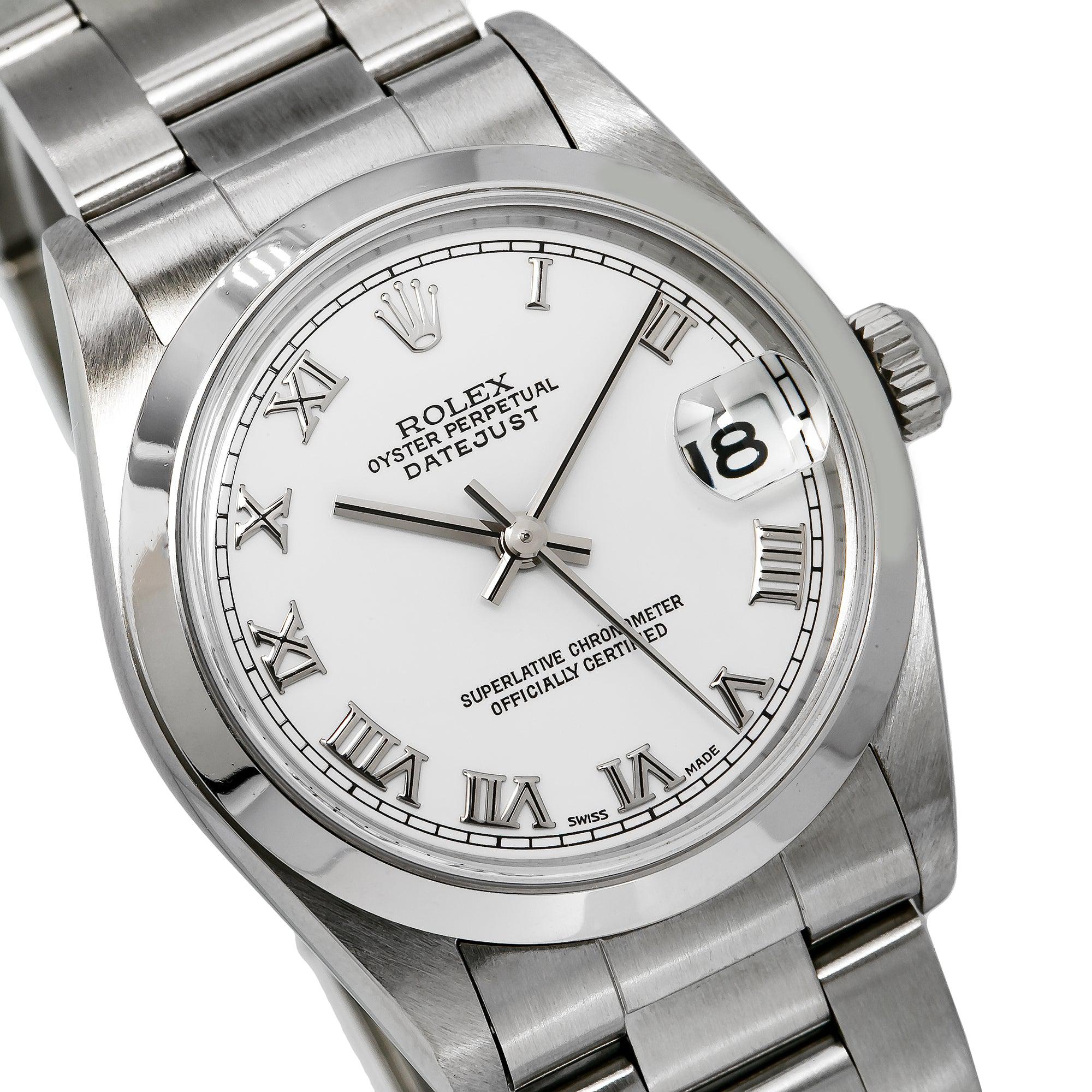 Rolex DateJust 31MM White Dial With Stainless Steel Oyster Bracelet