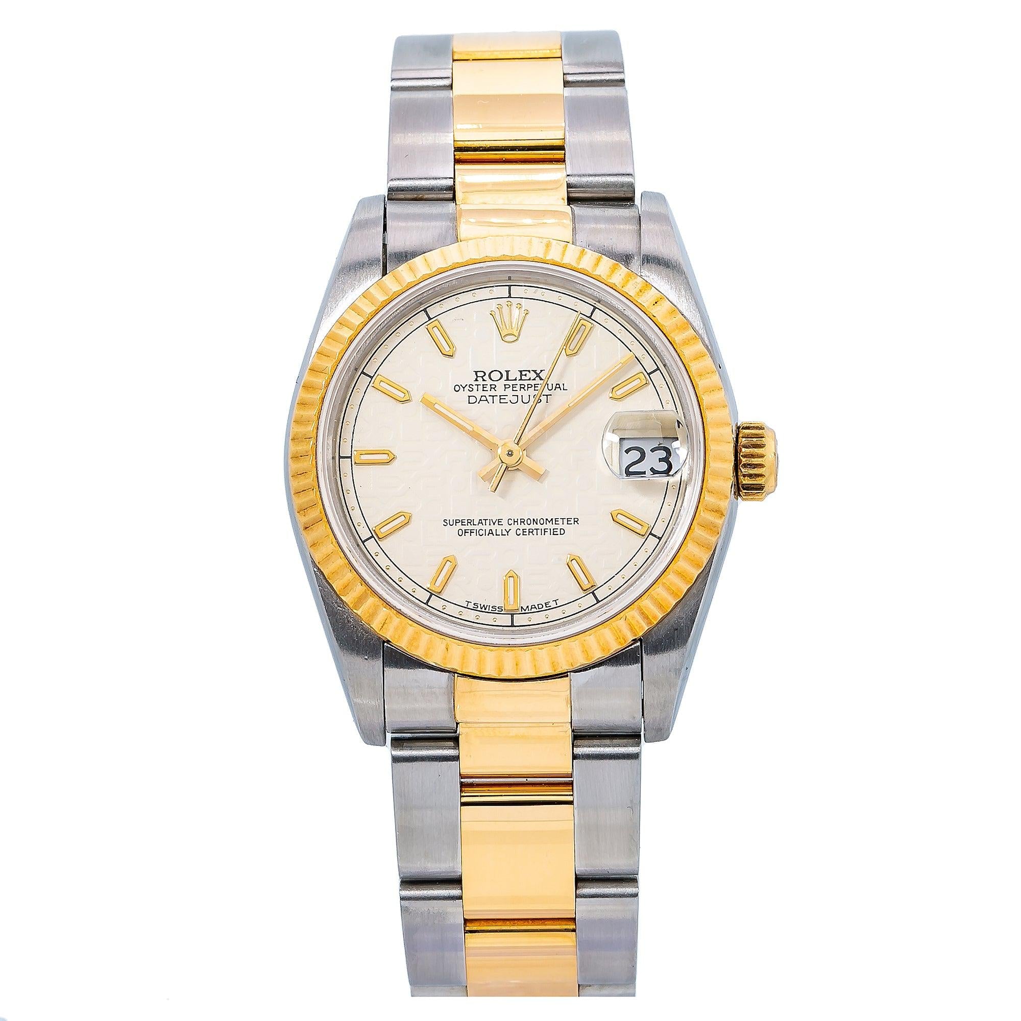 Rolex Lady-Datejust 68240 31MM Champagne Dial With Two Tone Oyster Bracelet