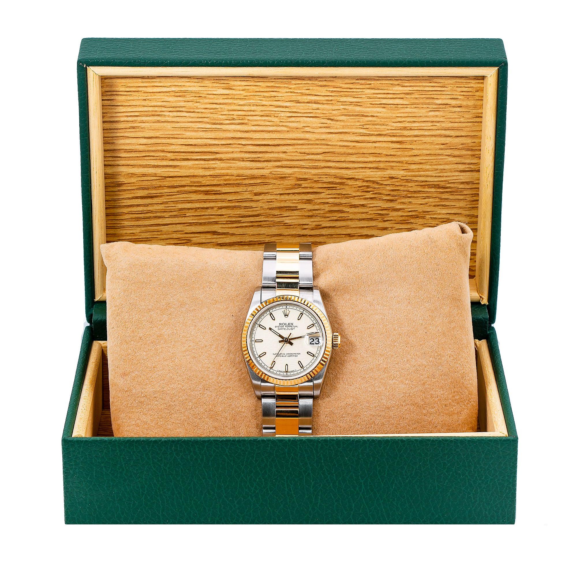Rolex Lady-Datejust 68240 31MM Champagne Dial With Two Tone Oyster Bracelet