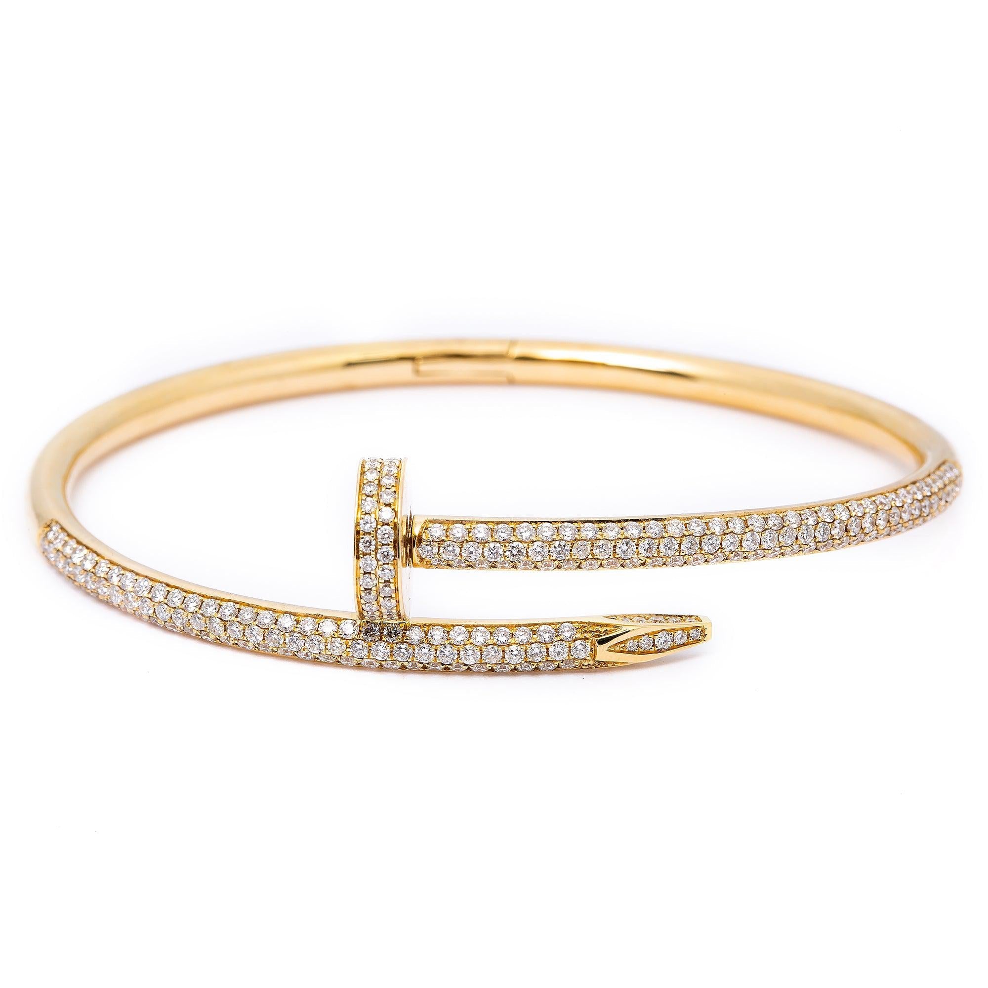 18K YELLOW GOLD BRACELET 2.25 CT DIAMONDS