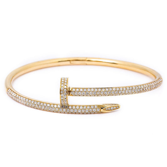 18K YELLOW GOLD BRACELET 2.25 CT DIAMONDS