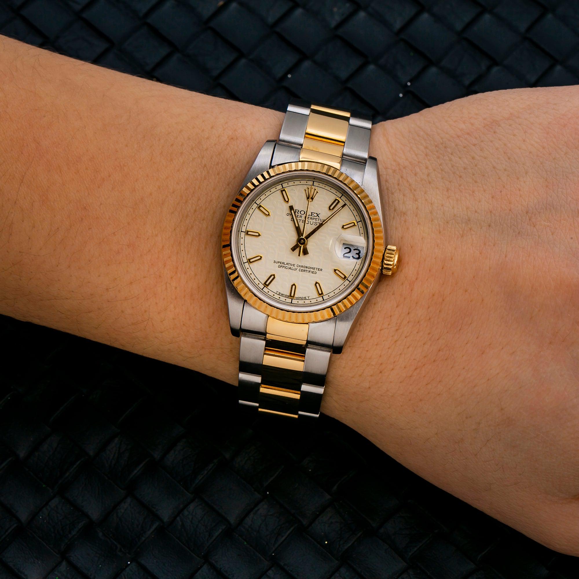 Rolex Lady-Datejust 68240 31MM Champagne Dial With Two Tone Oyster Bracelet