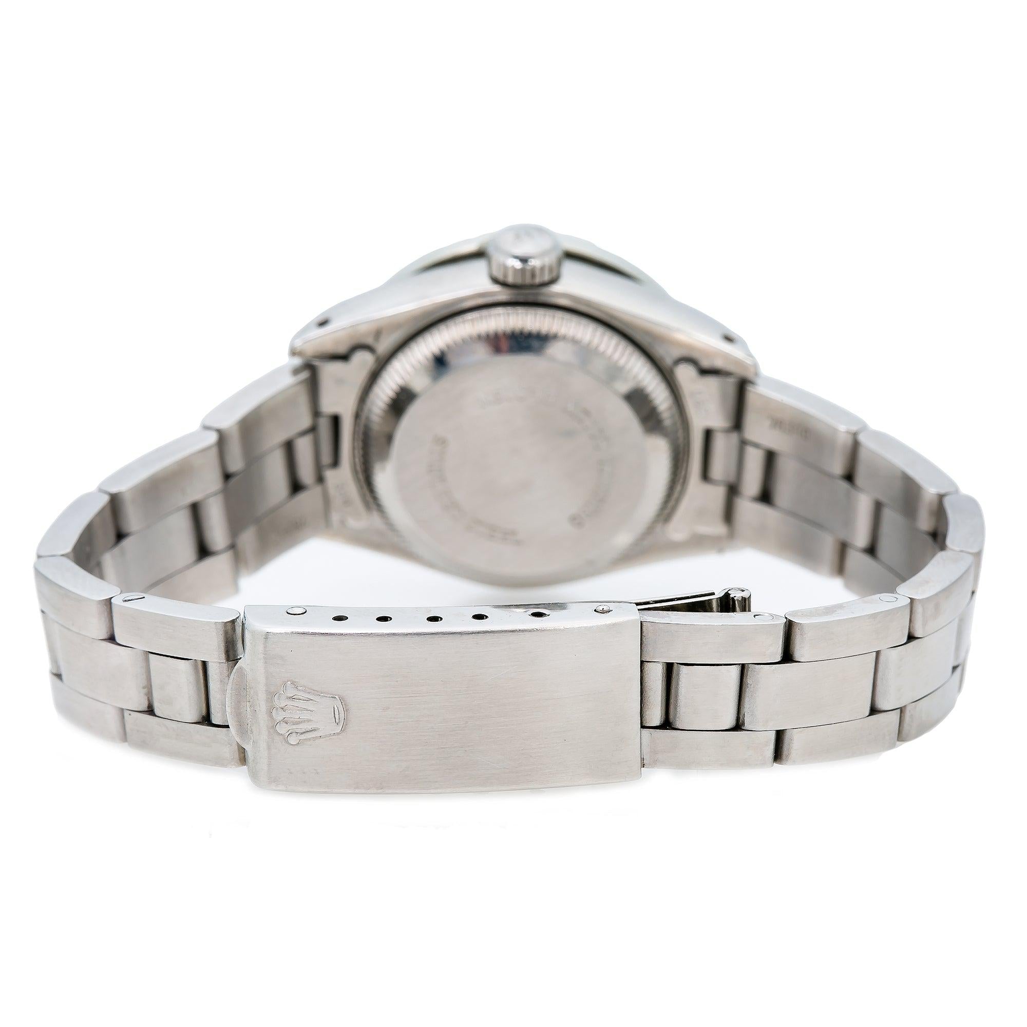 Rolex Lady-Datejust 6917 26MM Black Diamond Dial With Stainless Steel Bracelet