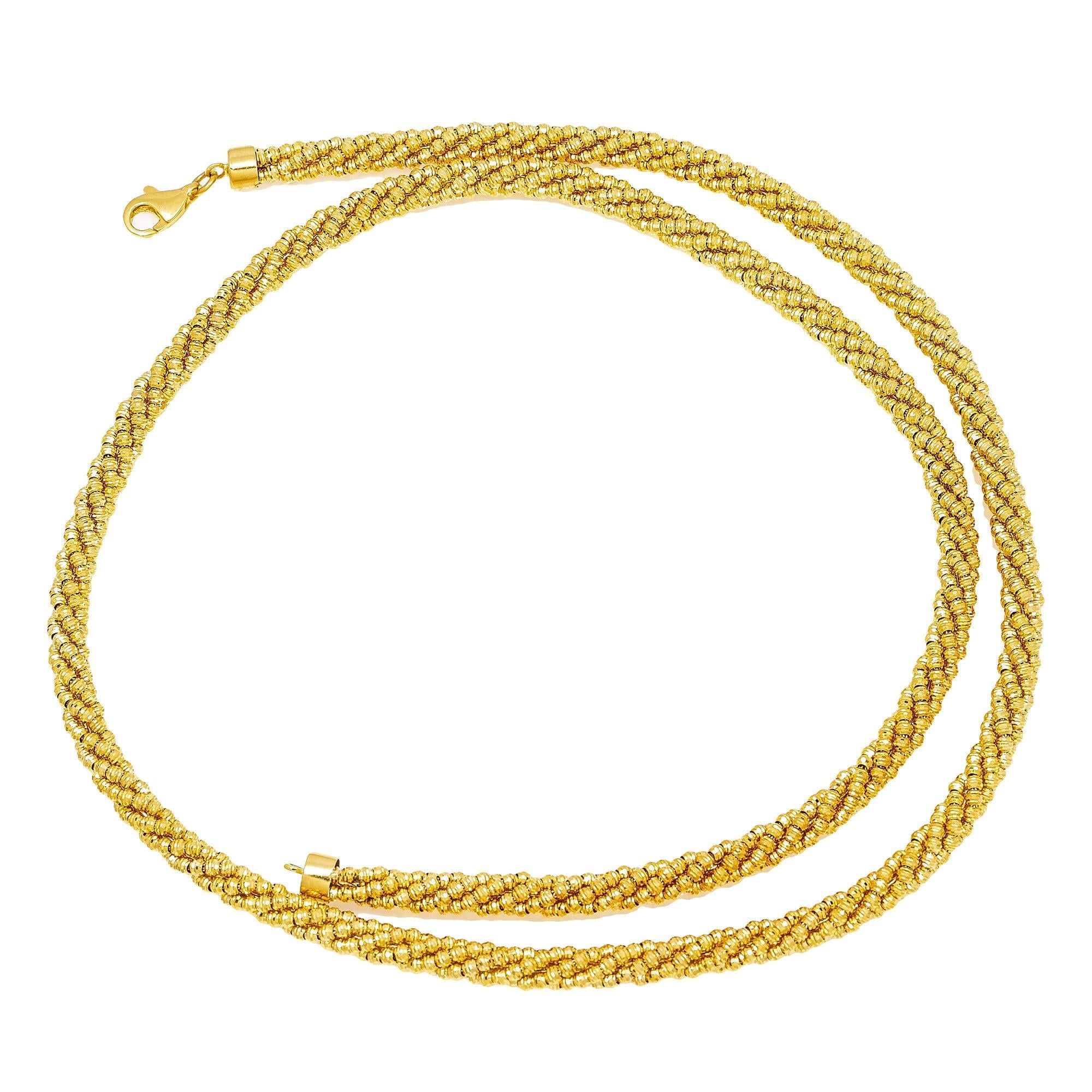 10k Yellow Gold 4.12mm Moon Laser Chain Available In Sizes 18"-26"