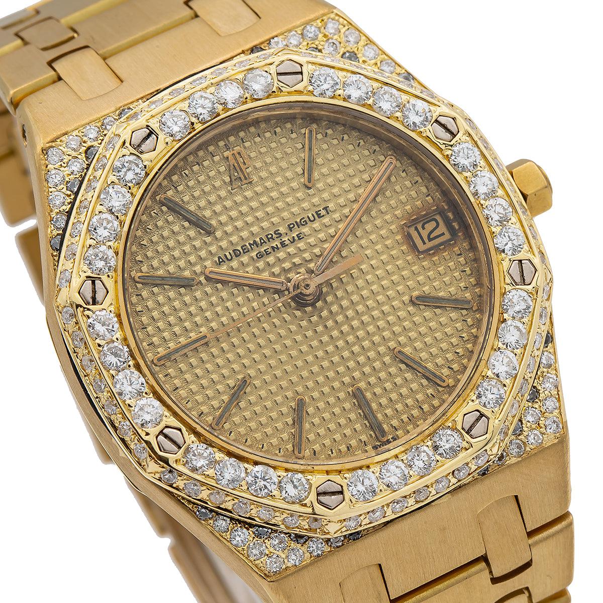 Audemars Piguet Royal Oak 4100 36MM Champagne Dial With Yellow Gold Bracelet
