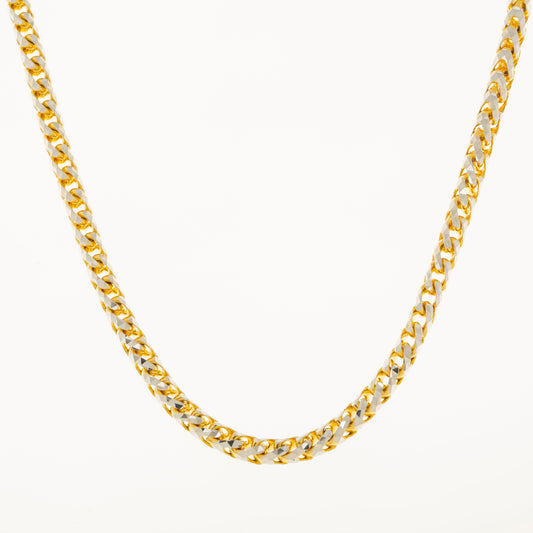 14K GOLD DIAMOND CUT 3MM SOLID CUBAN LINK CHAIN