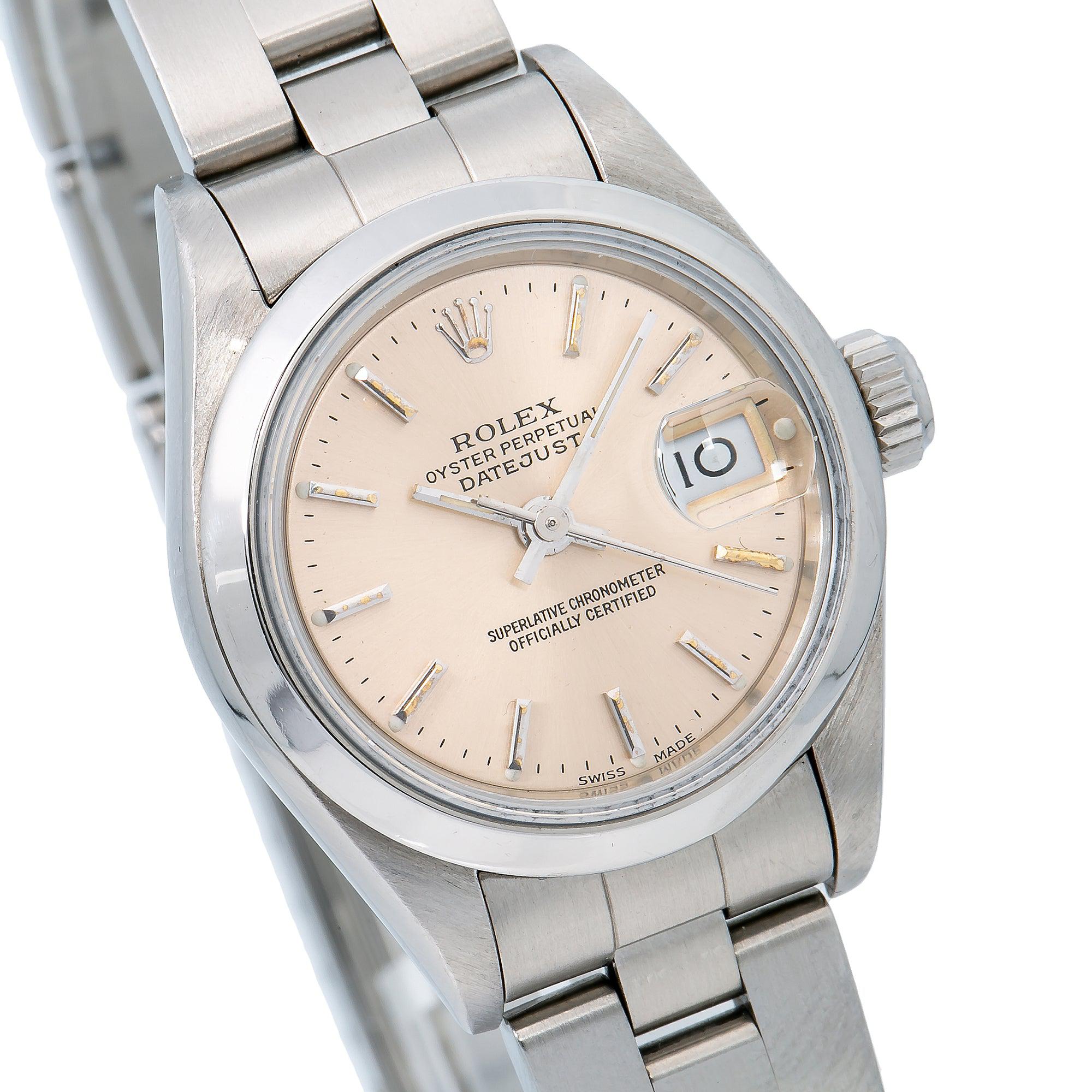 Rolex DateJust 26MM Salmon Dial With Stainless Steel Oyster Bracelet