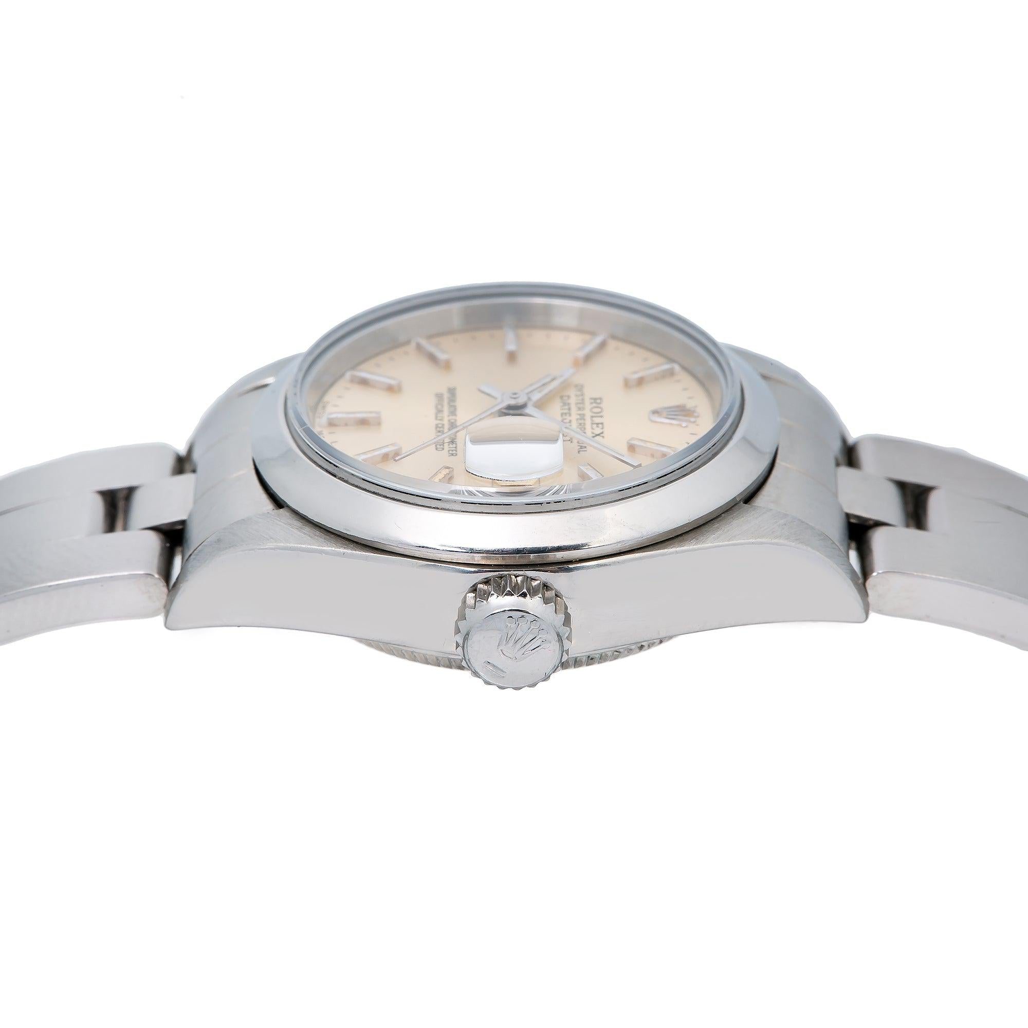 Rolex DateJust 26MM Salmon Dial With Stainless Steel Oyster Bracelet